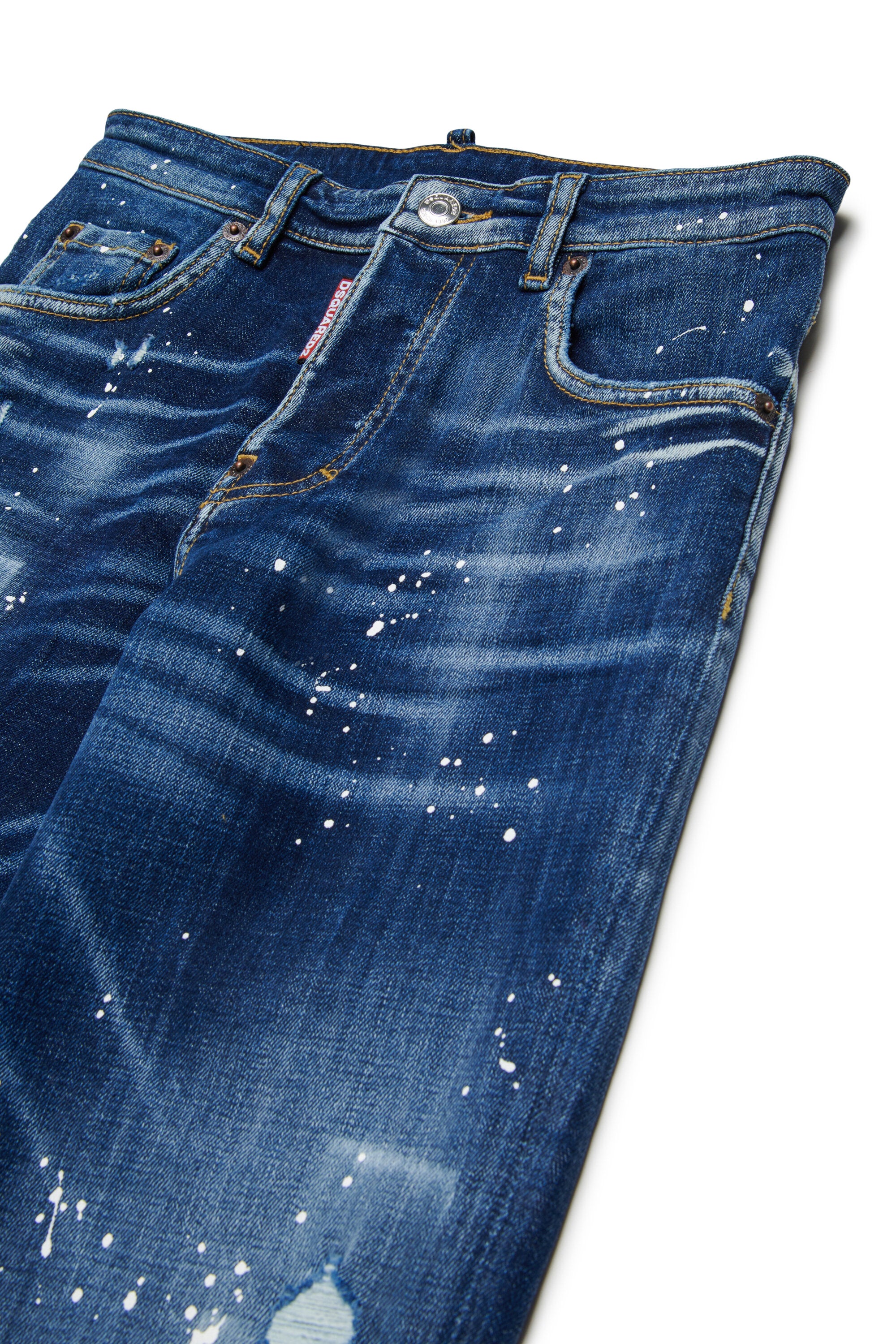 Jeans regular blu scuro con macchie - Moose Lost