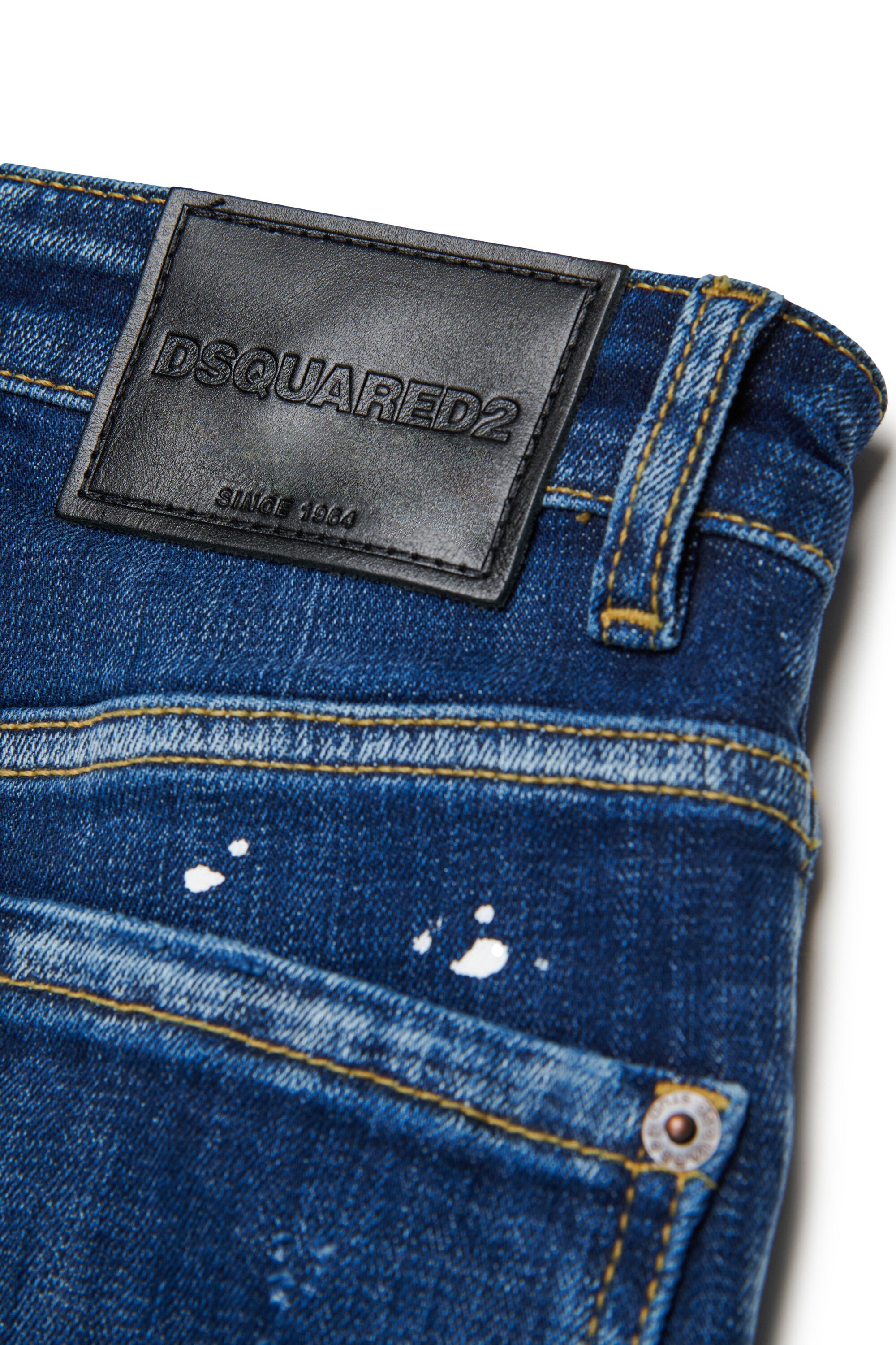 Jeans regular blu scuro con macchie - Moose Lost