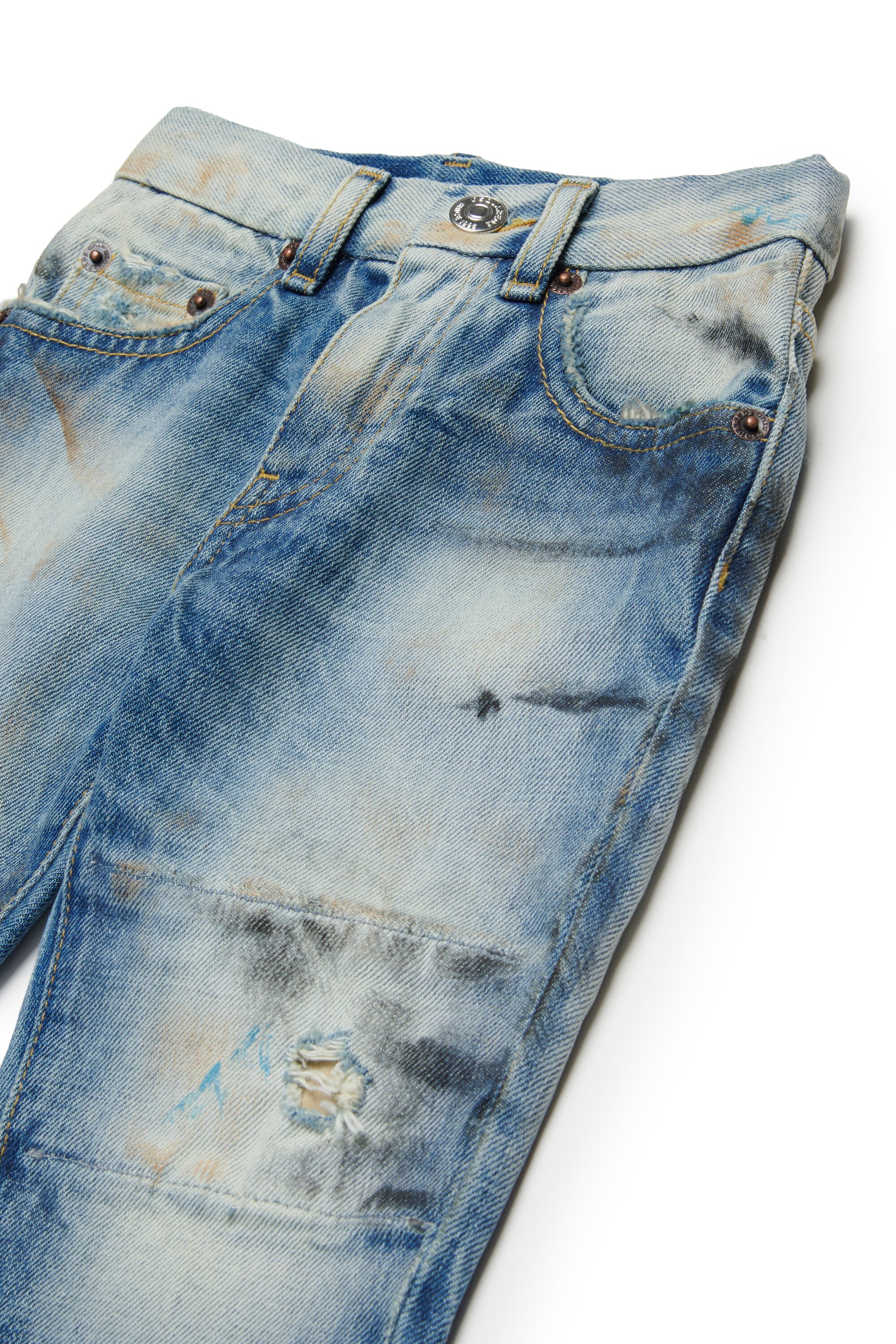 Jean regular délavé bleu clair