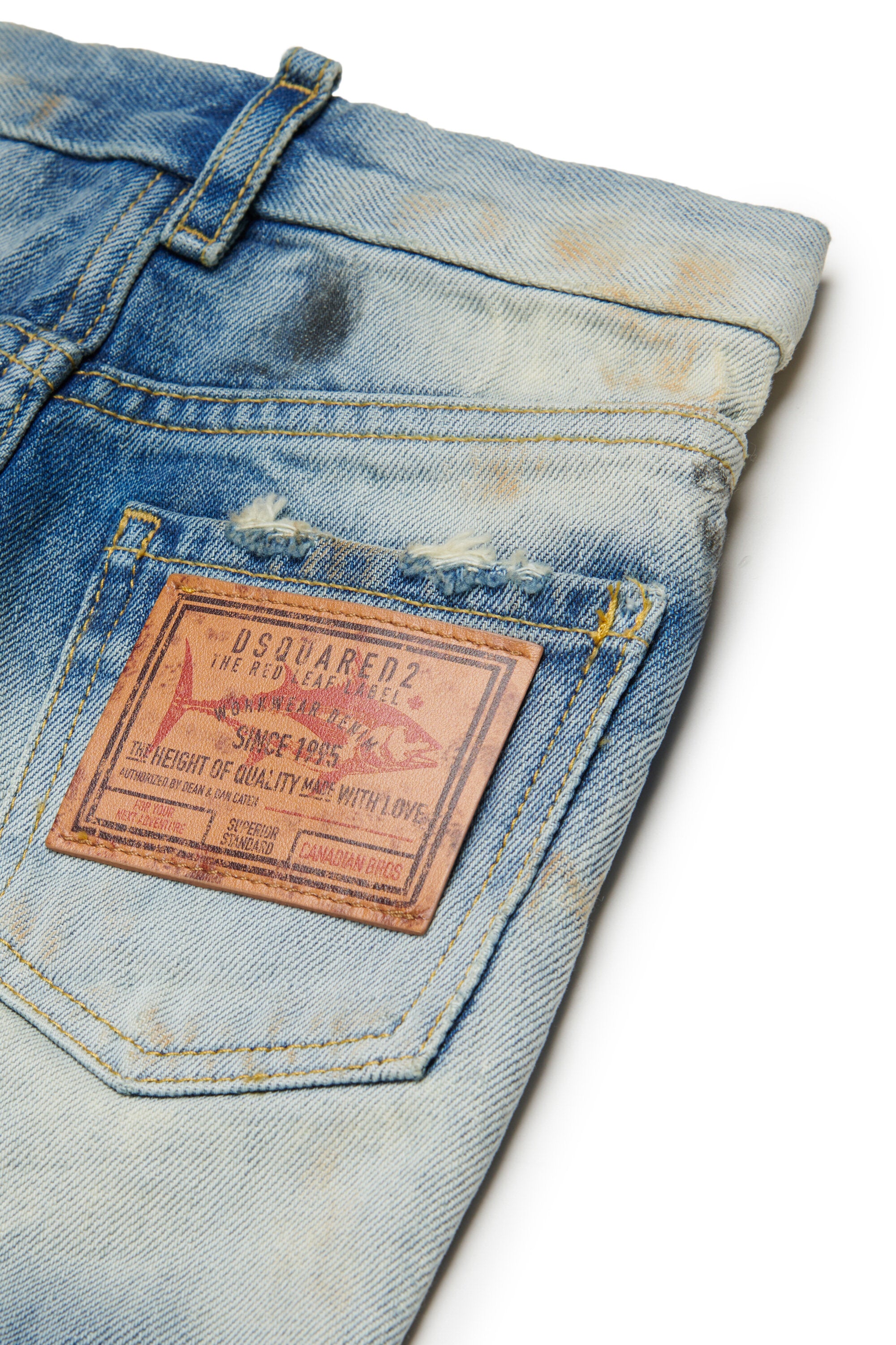Jean regular délavé bleu clair