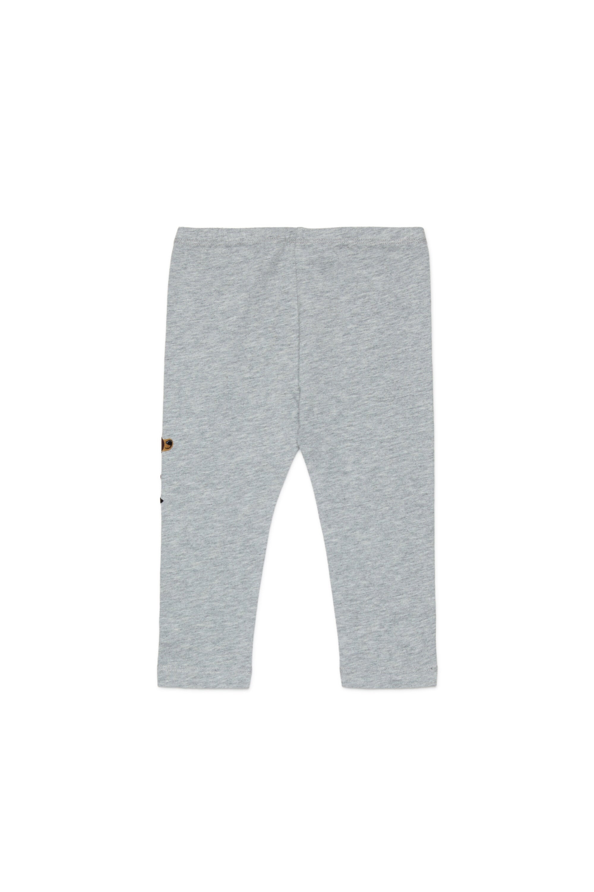 Leggings in jersey mélange con stampa Fawn