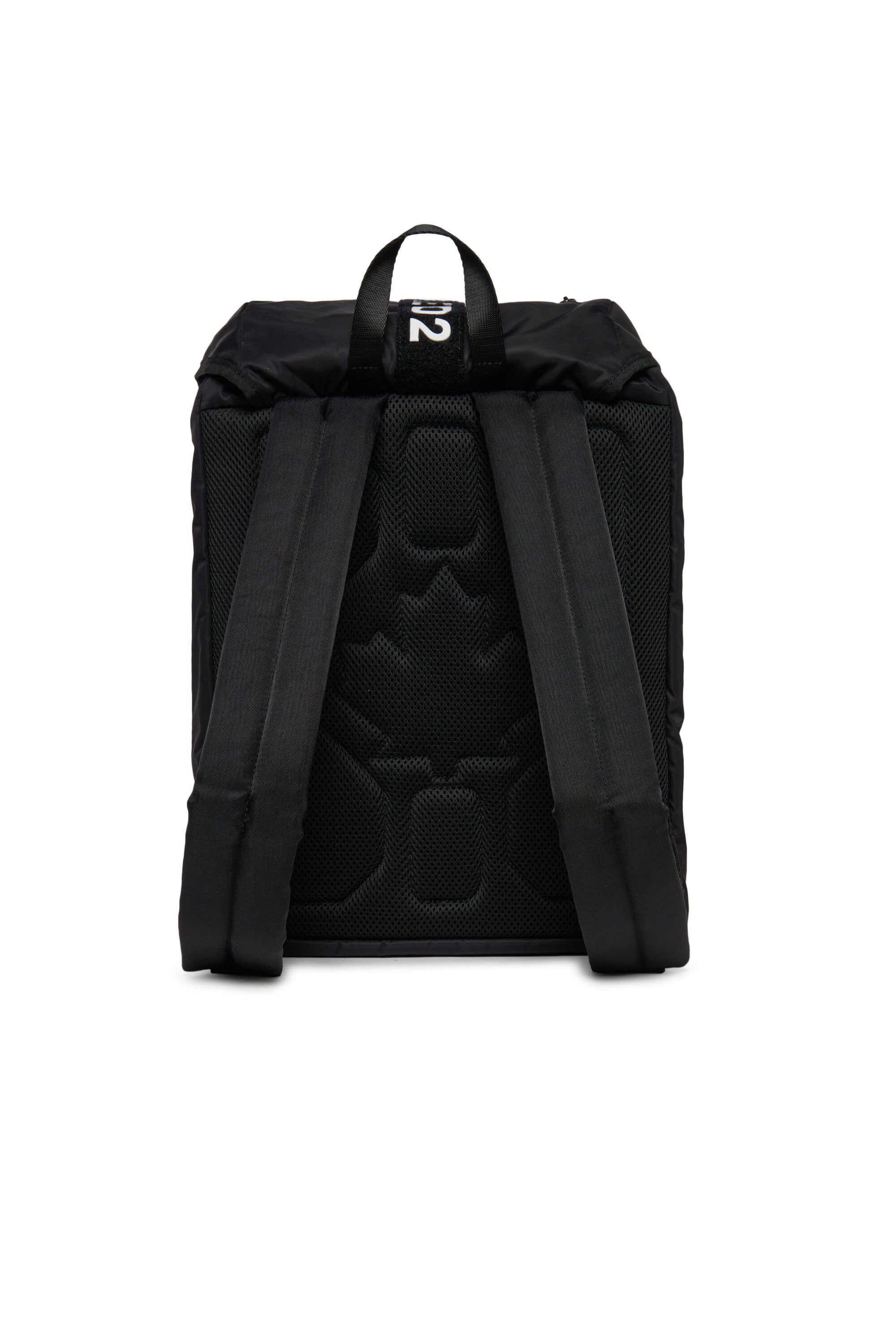 Backpack with logo rubberized