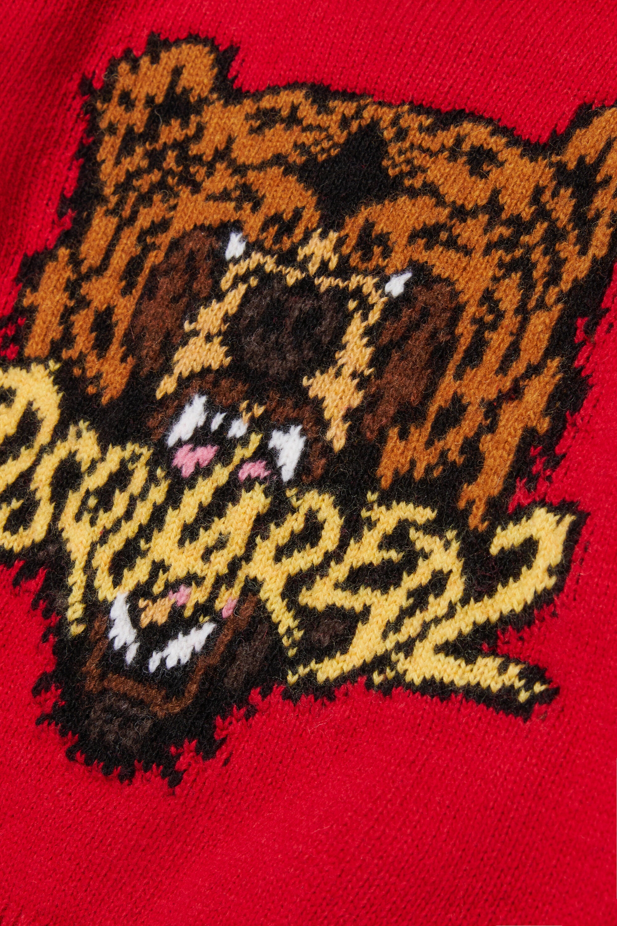 Pullover in misto lana con grafica Bear