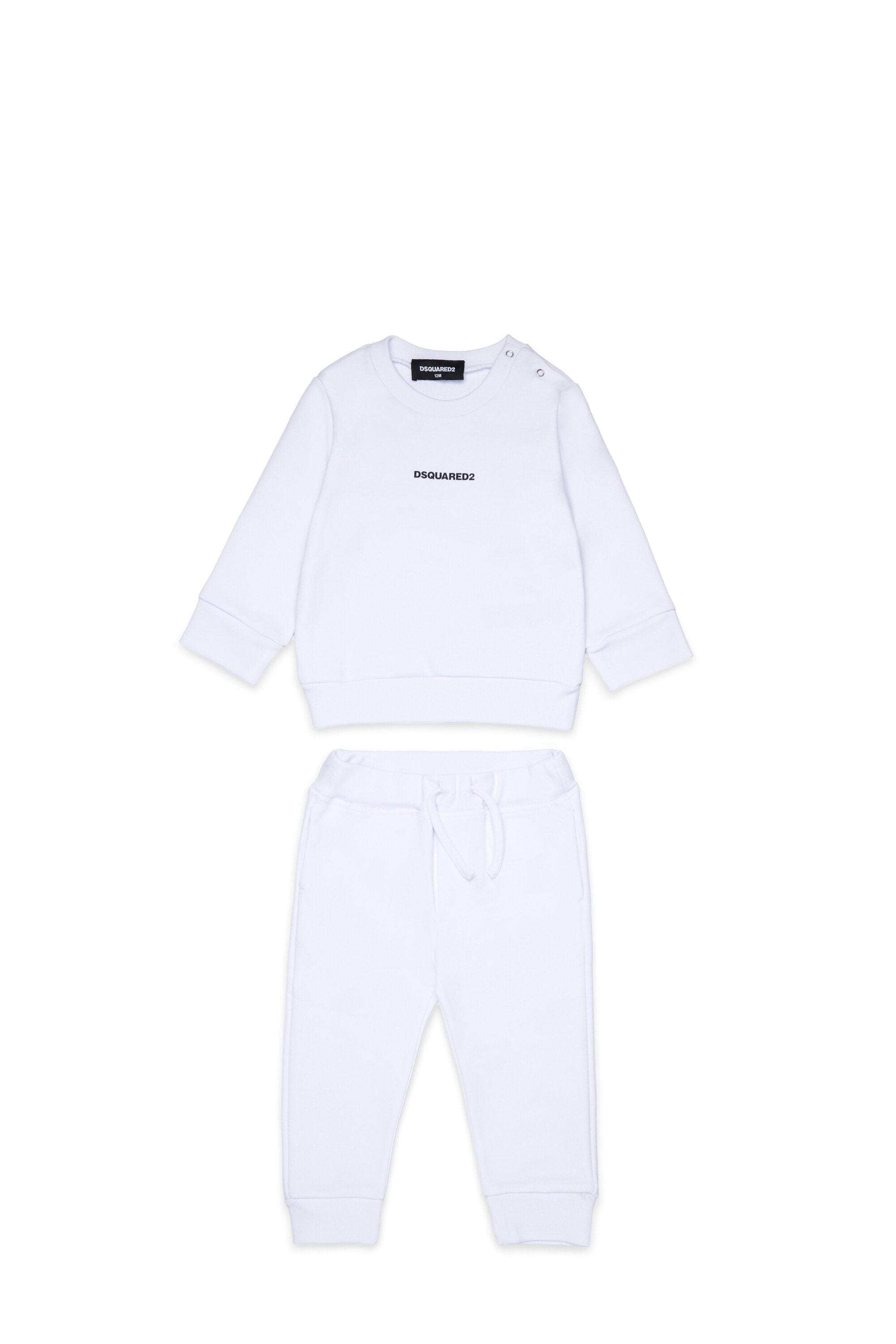 Long fleece jumpsuit with logo