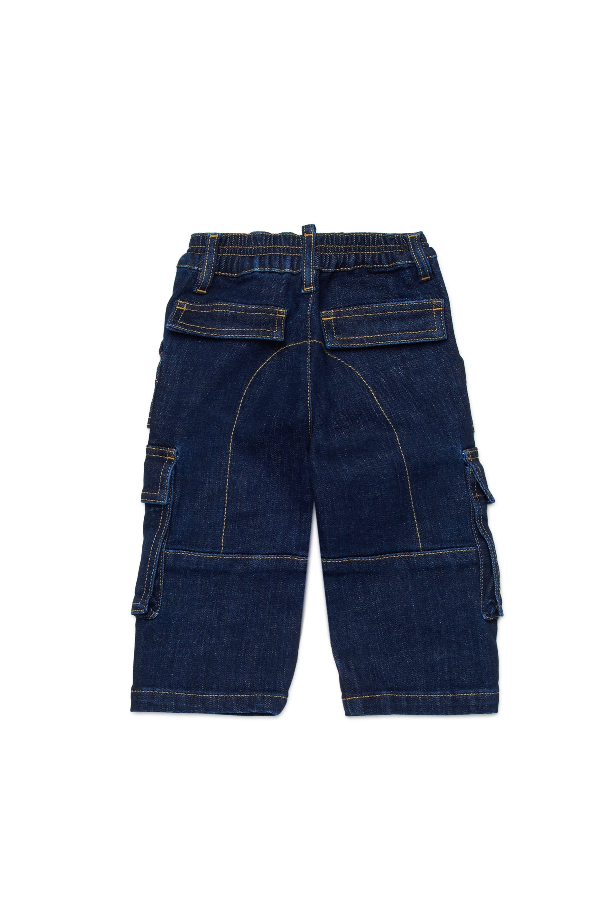 Vaqueros cargo regular en denim azul oscuro