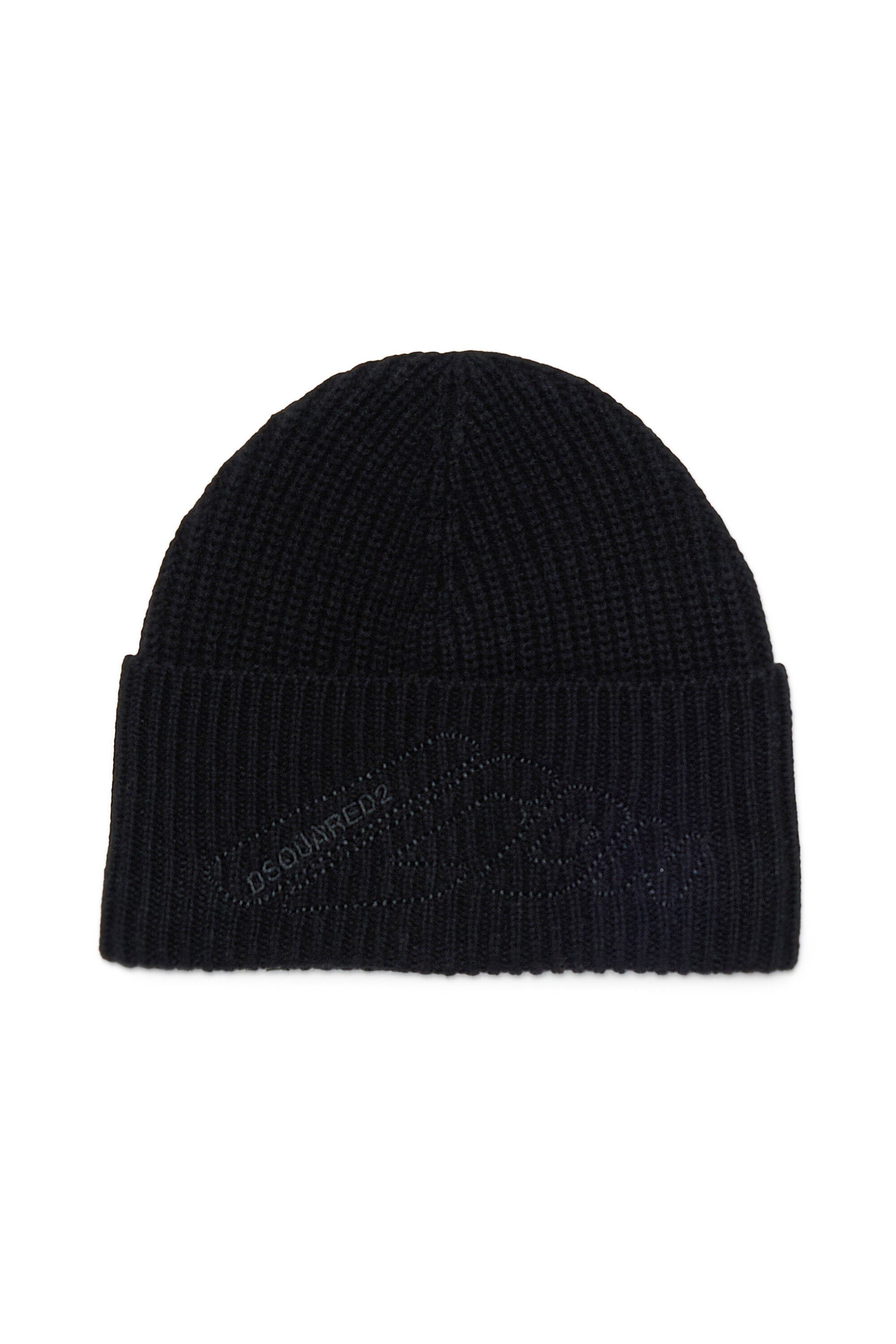 Berretto beanie in misto lana con logo ICON