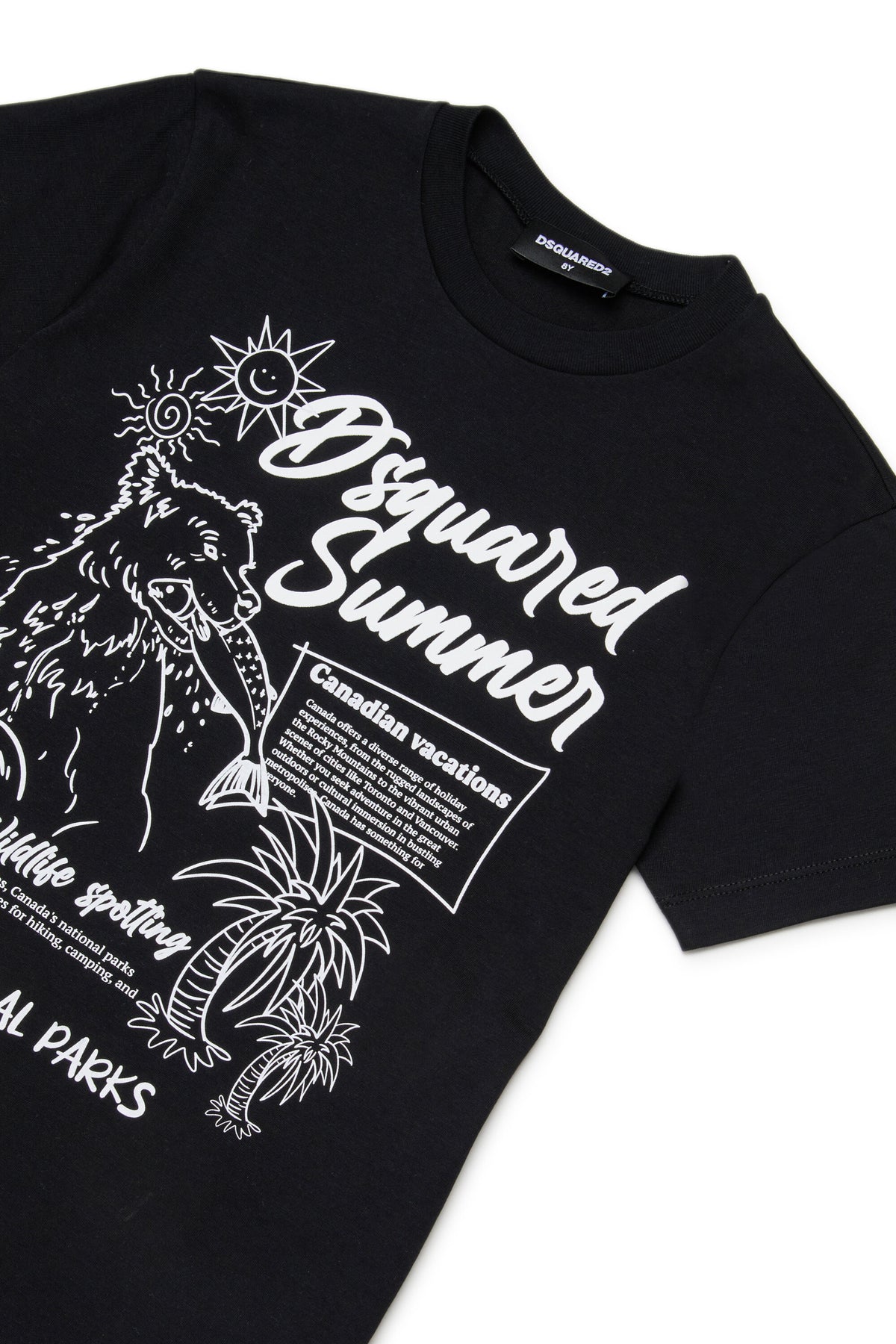T-shirt with logo and frontal print