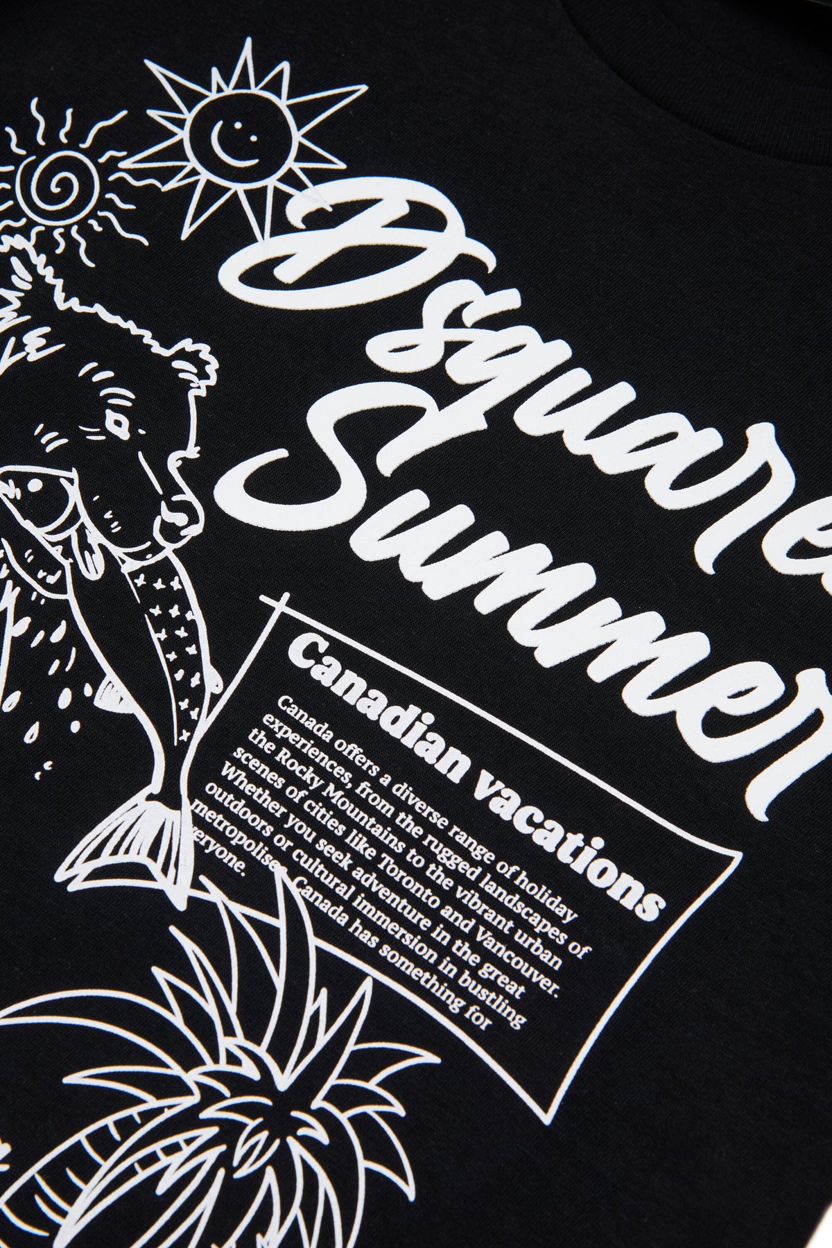 T-shirt with logo and frontal print