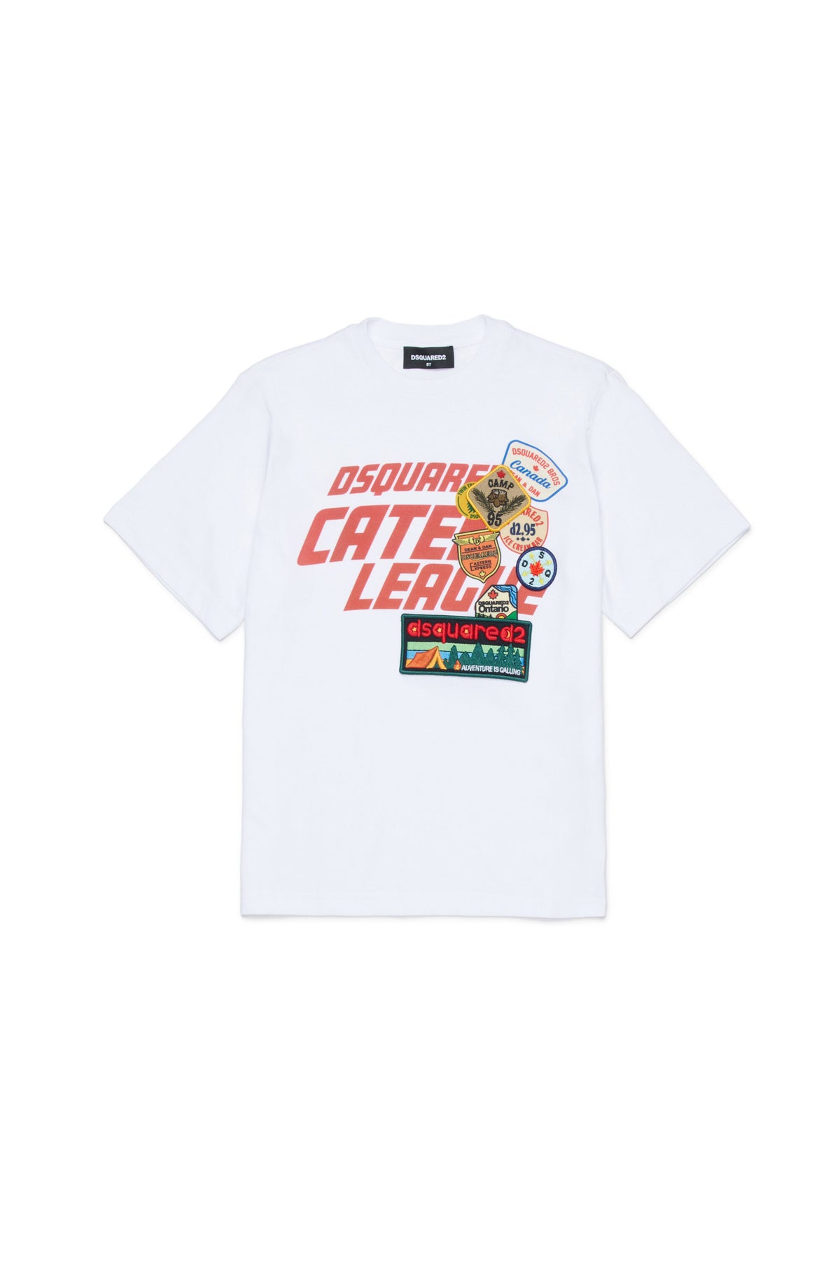 T-Shirt mit Logo und Patch-Applikationen
