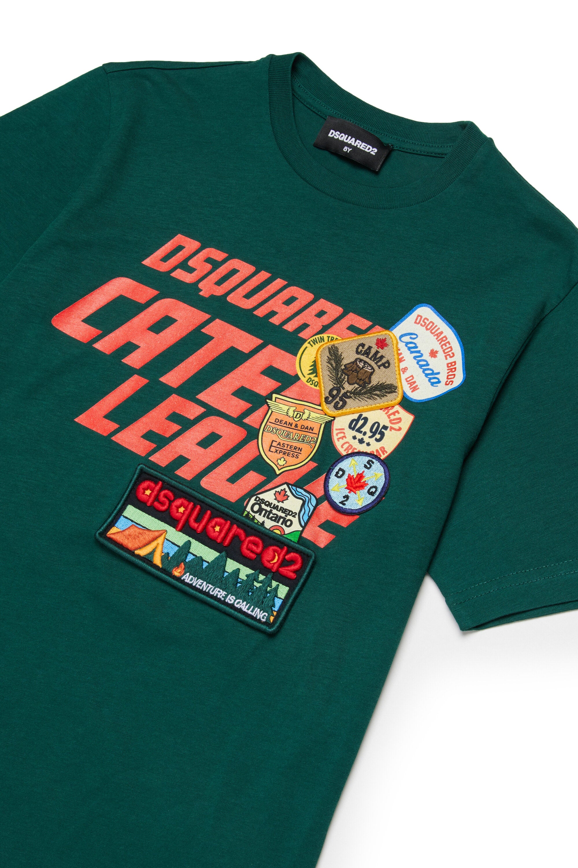 T-Shirt mit Logo und Patch-Applikationen