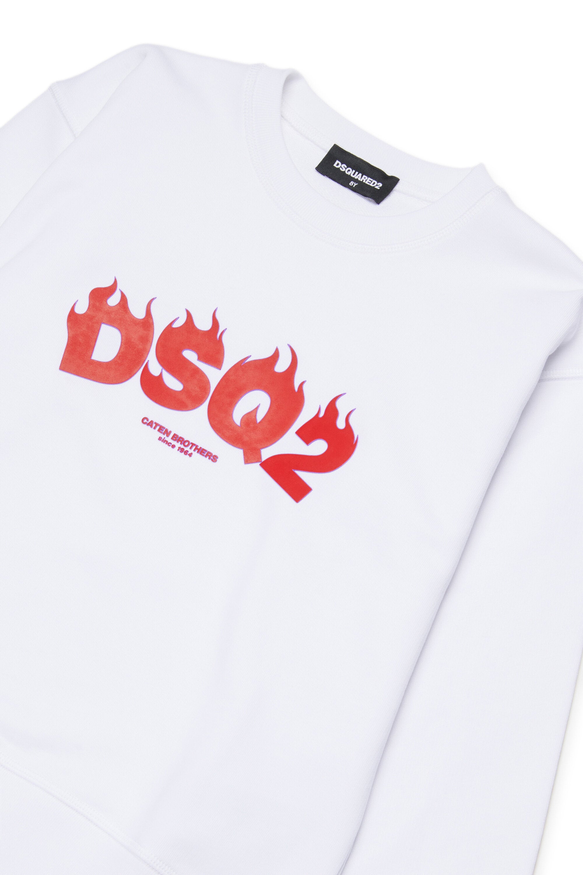 Rundhals-Sweatshirt mit DSQ2-Logo