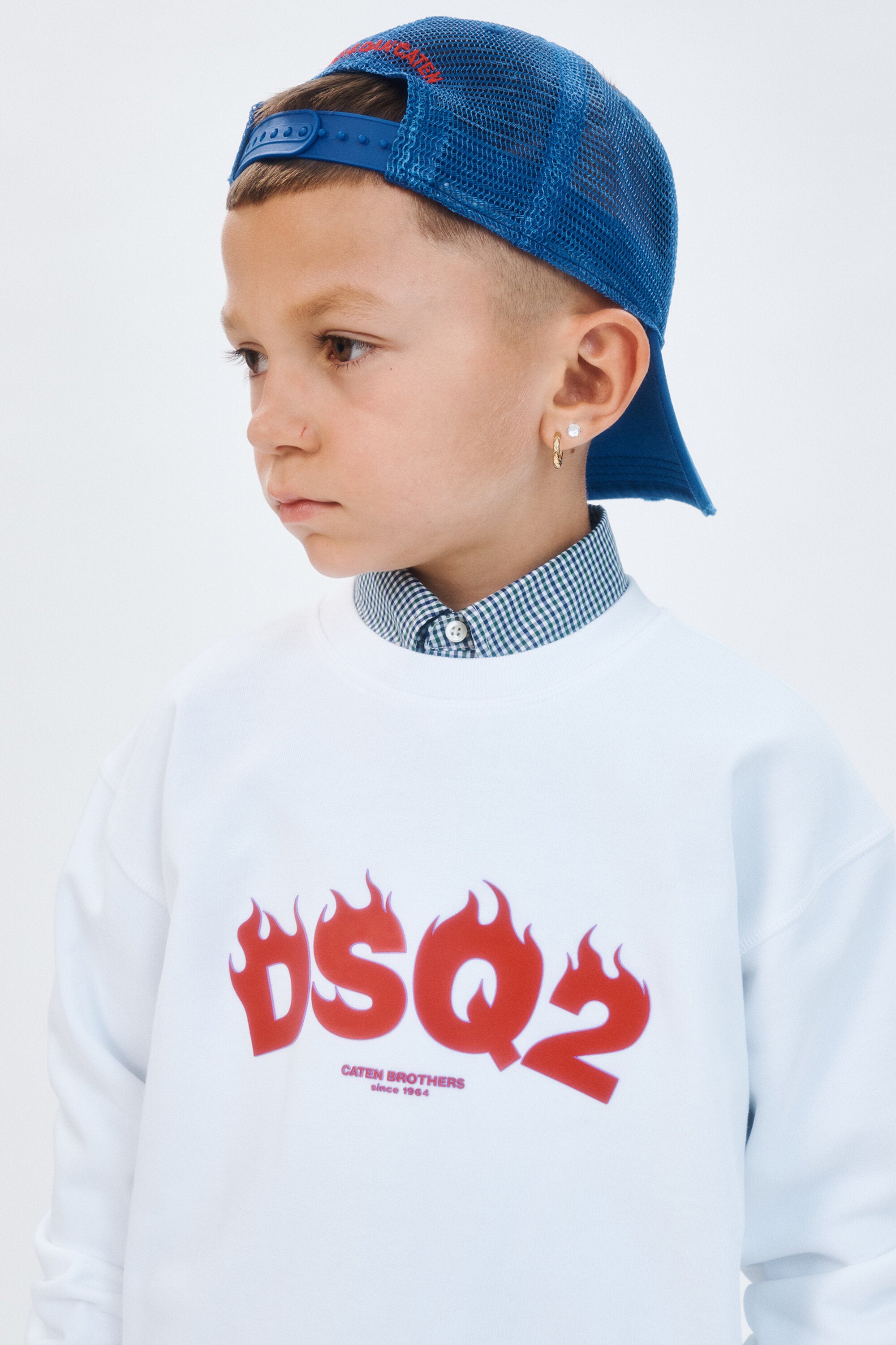 Rundhals-Sweatshirt mit DSQ2-Logo