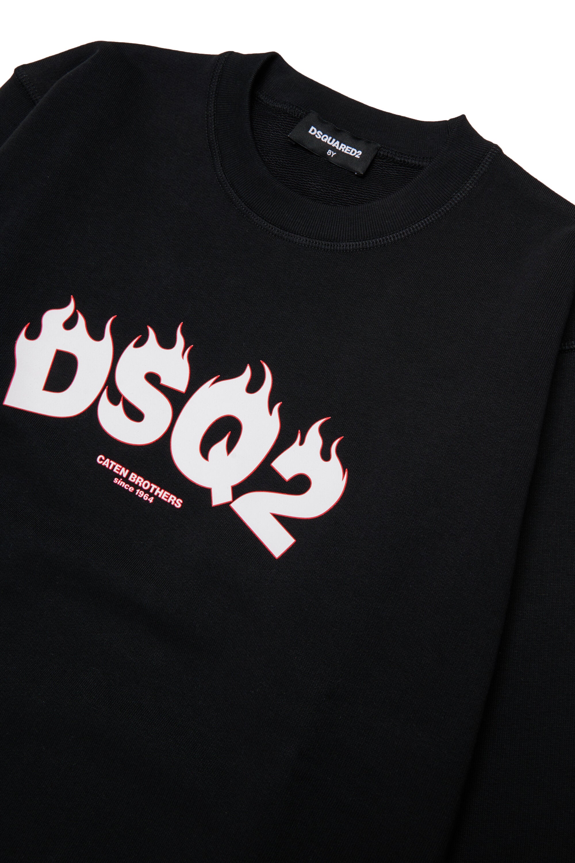 Sudadera de cuello redondo con logo DSQ2