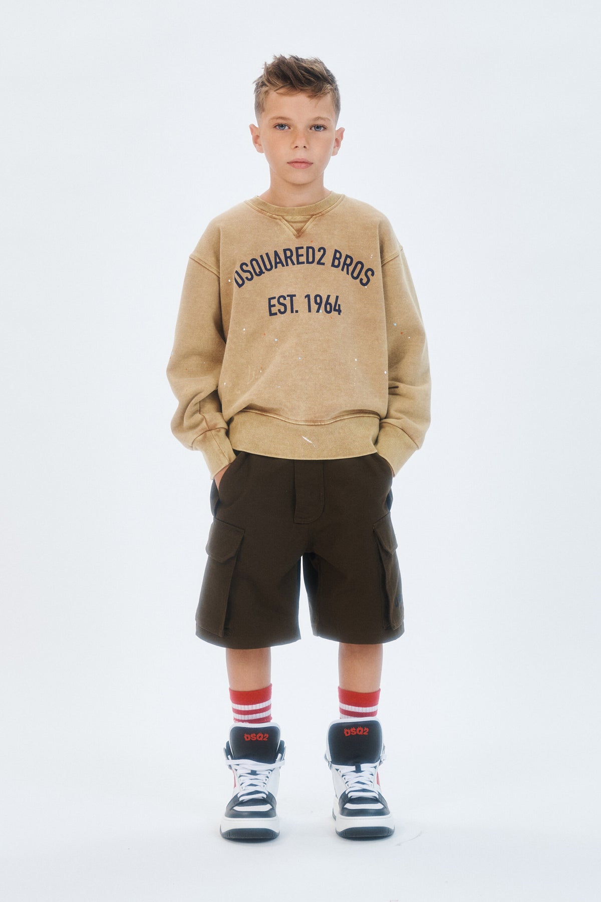 Sudadera de cuello redondo con logo