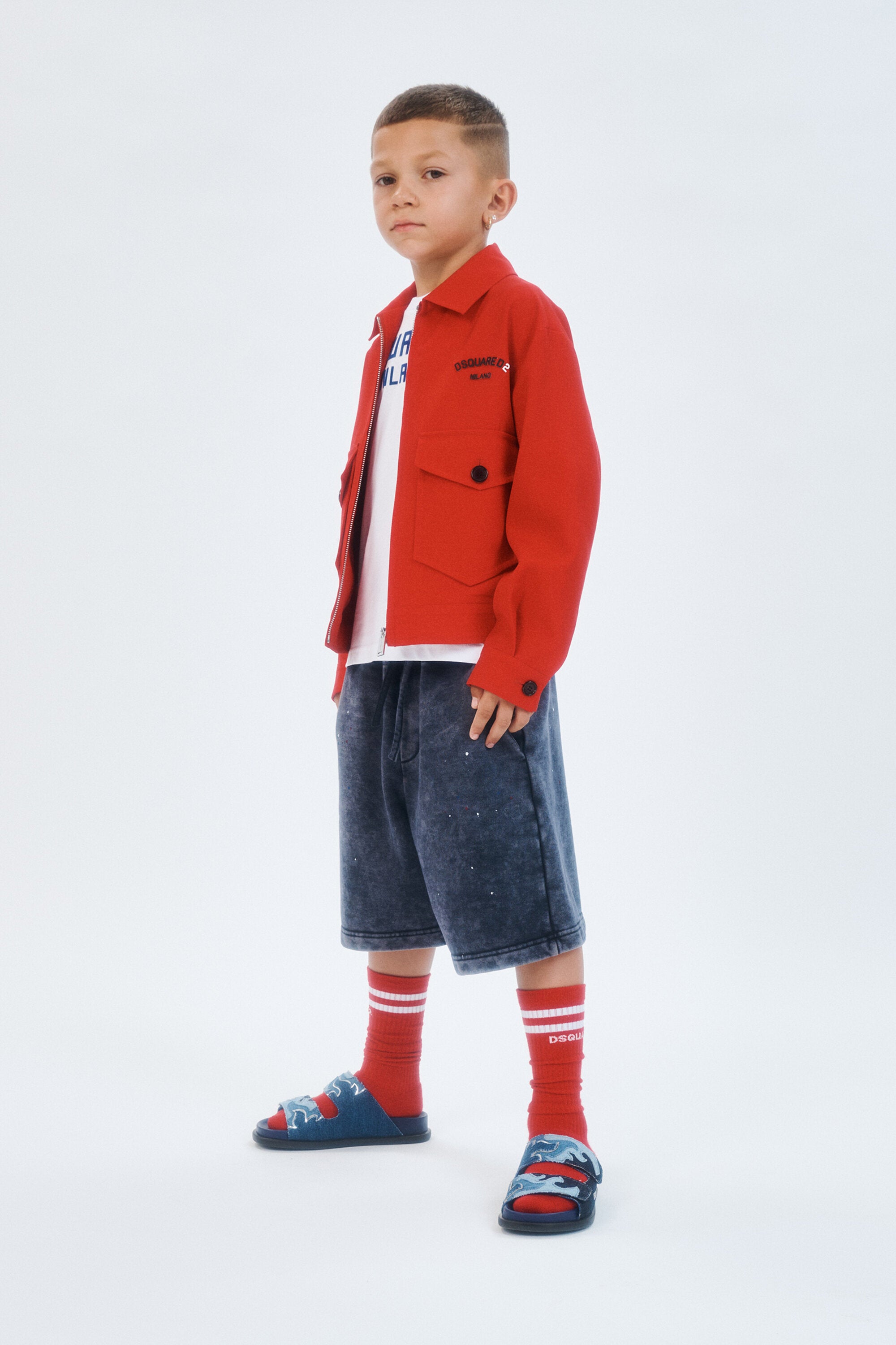 Shorts in felpa con logo