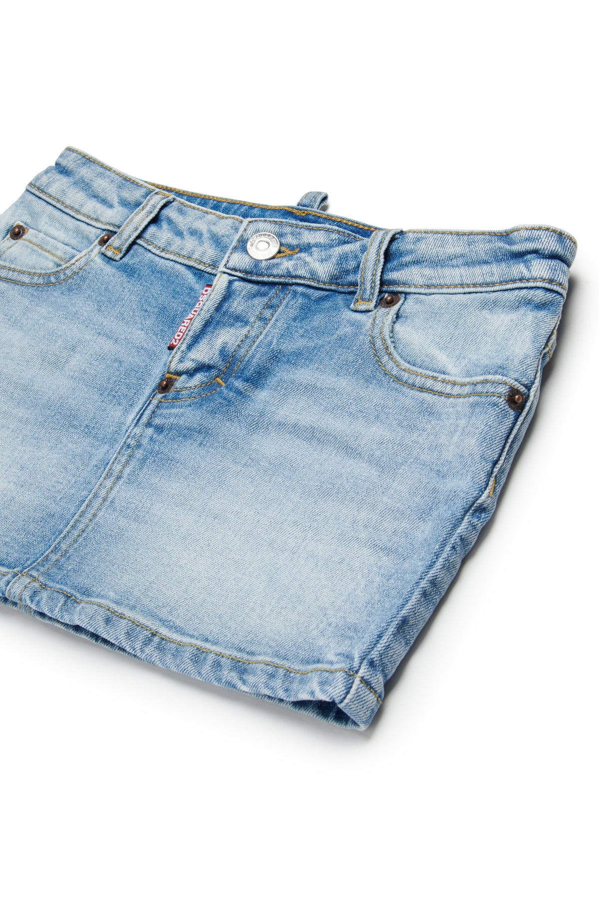 Denim-Minirock mit Logo