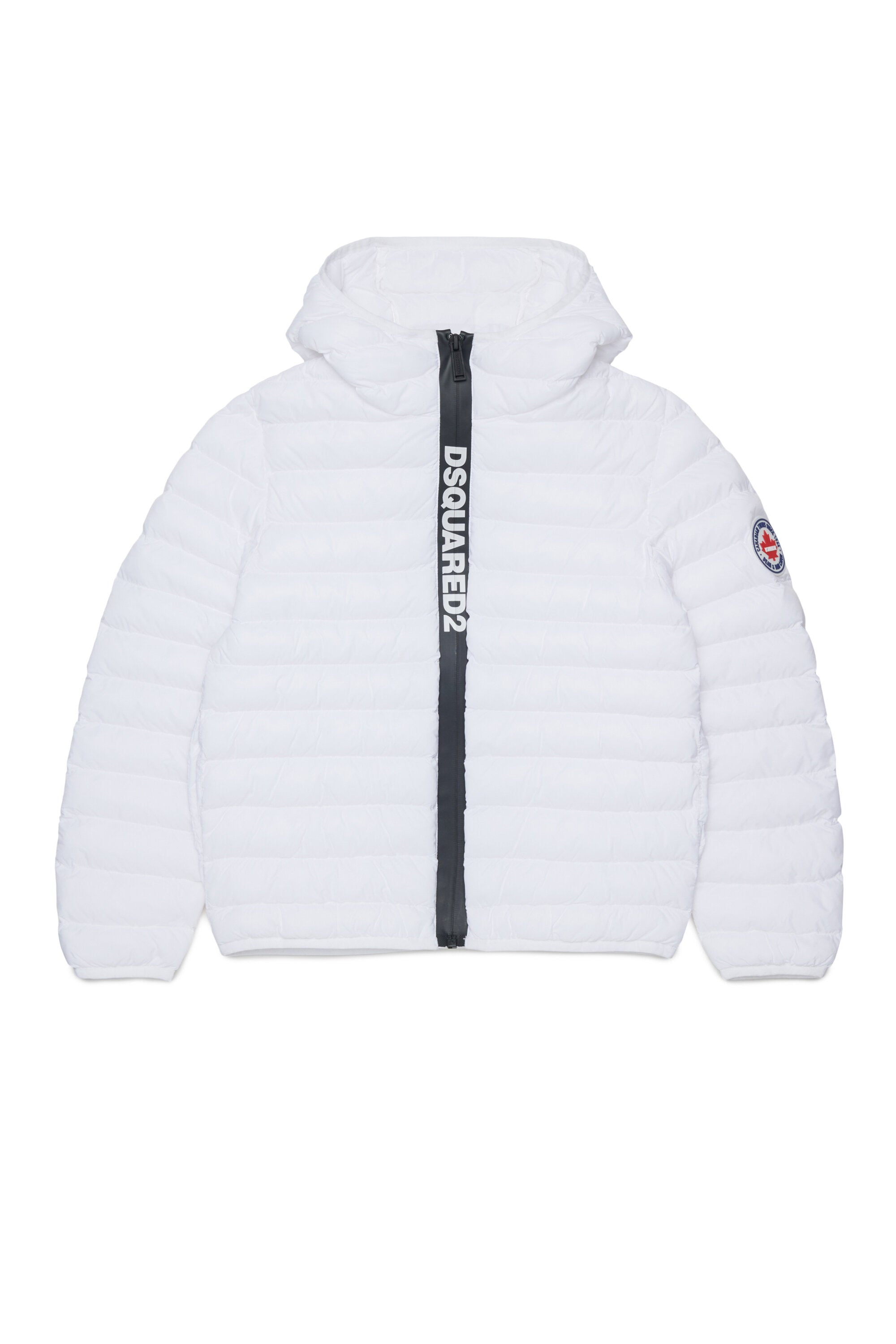 Gefütterte Jacke mit aufgedrucktem Logo