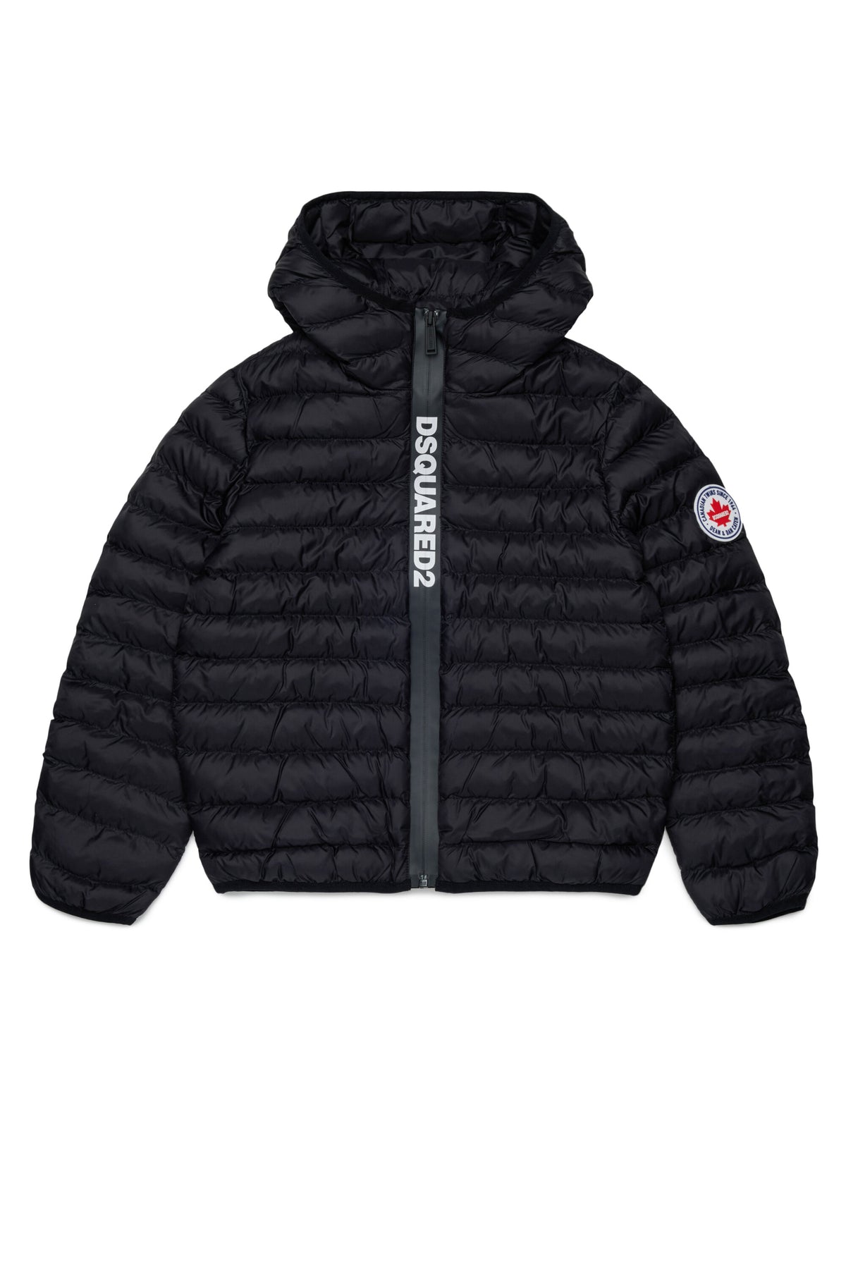 Gefütterte Jacke mit aufgedrucktem Logo