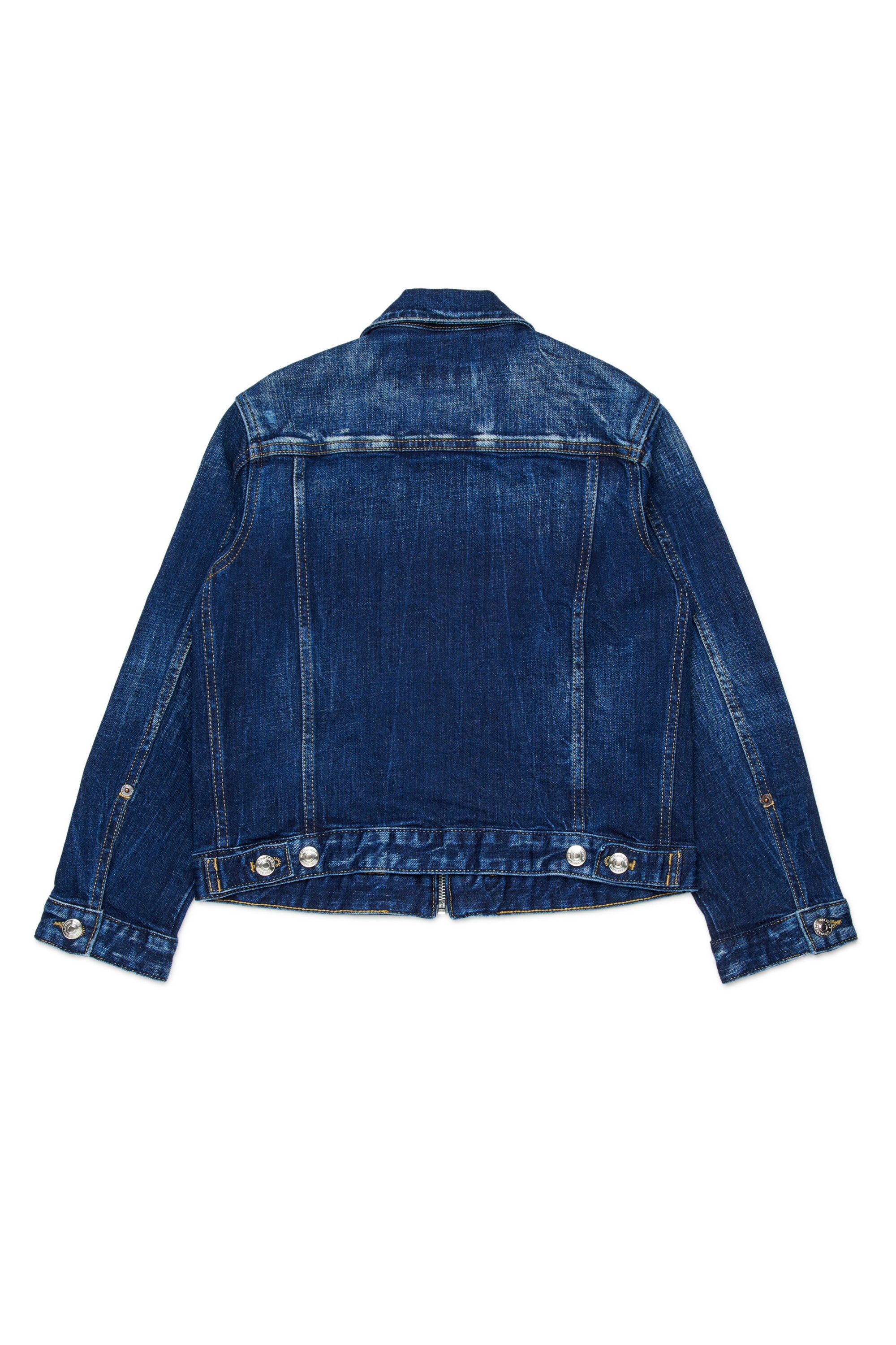Chaqueta vaquera con logo estampado