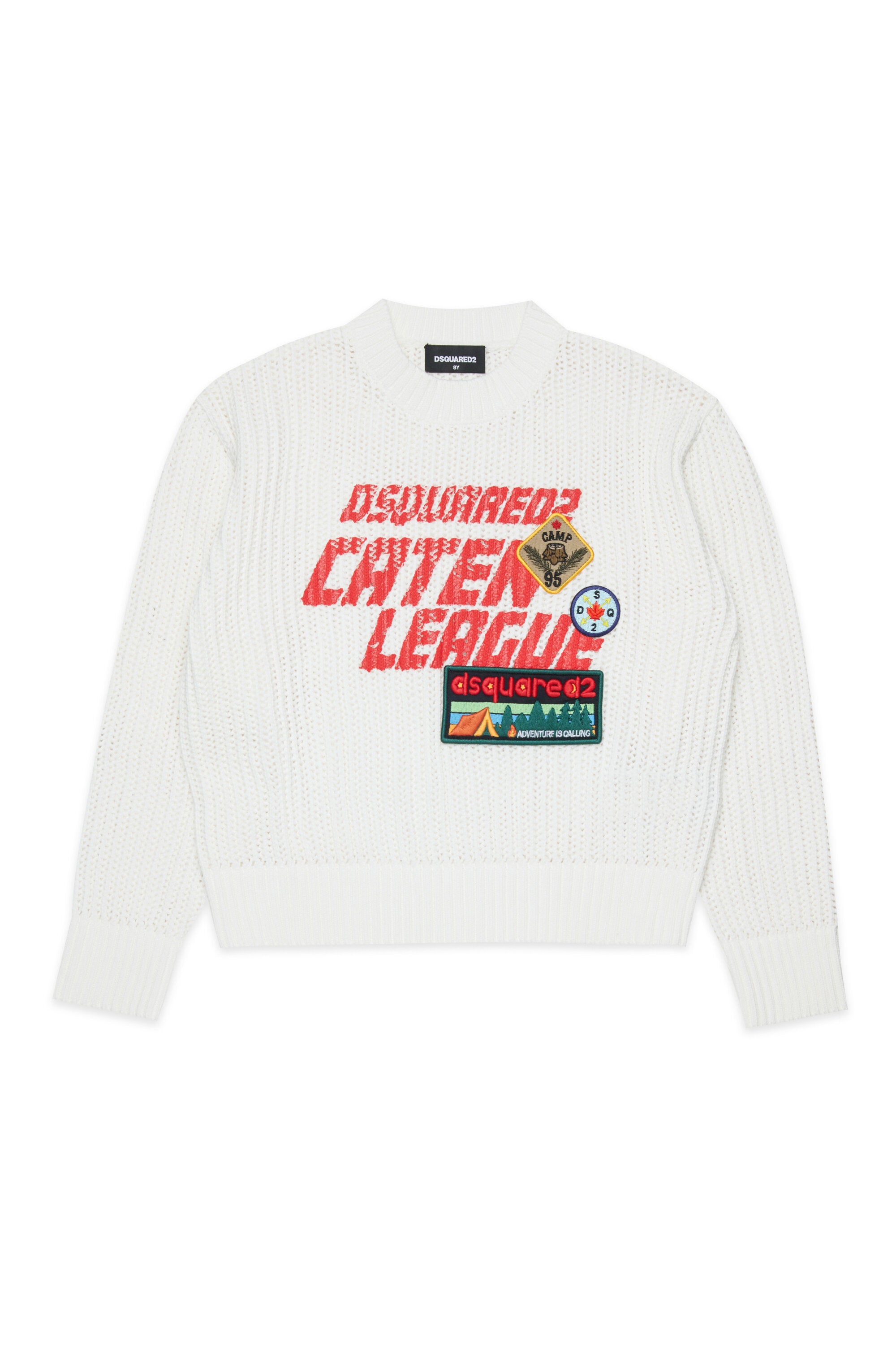 Pullover girocollo con logo