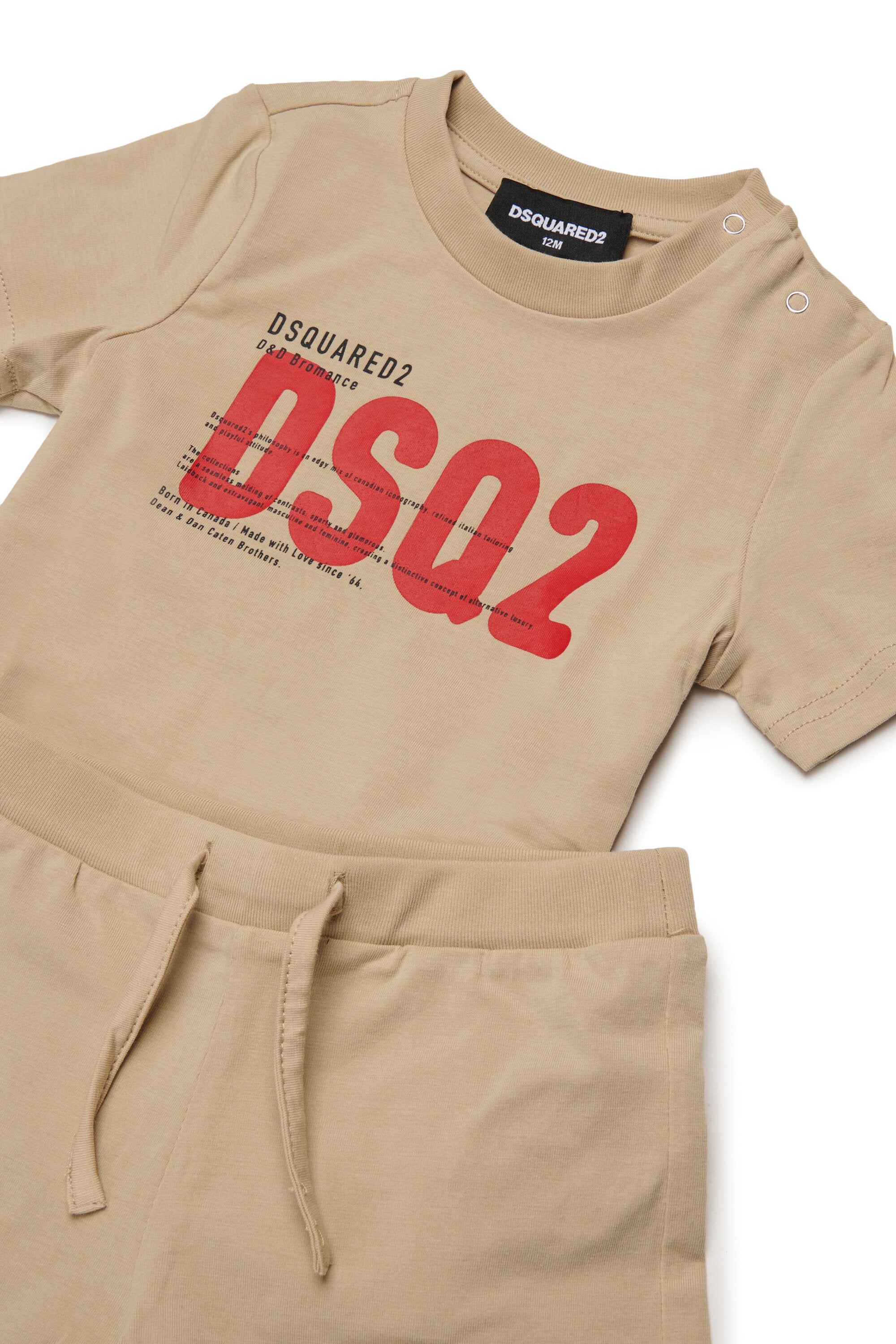 Tuta neonato con logo Dsquared2