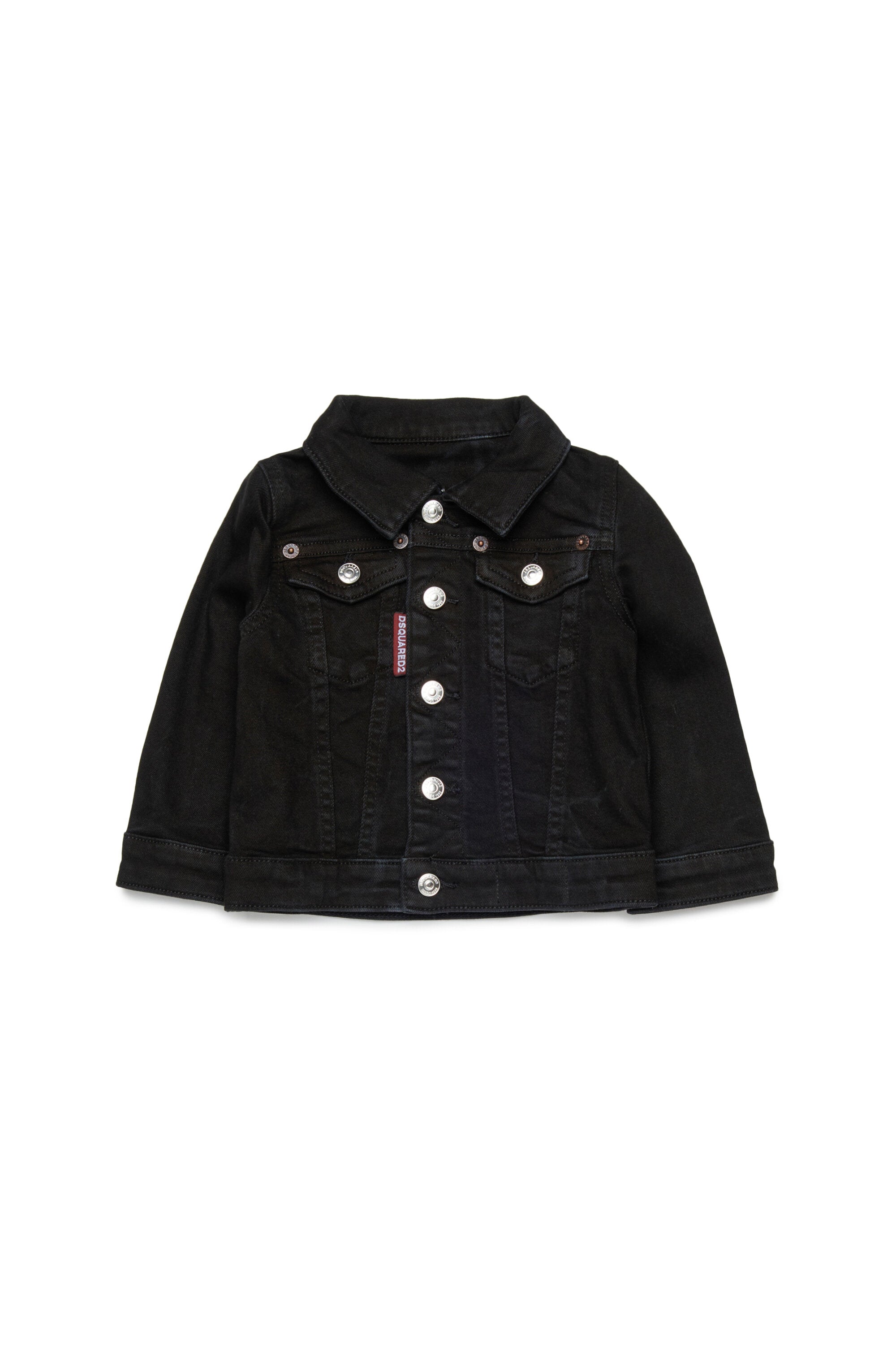 Denimjacke mit aufgedrucktem Logo