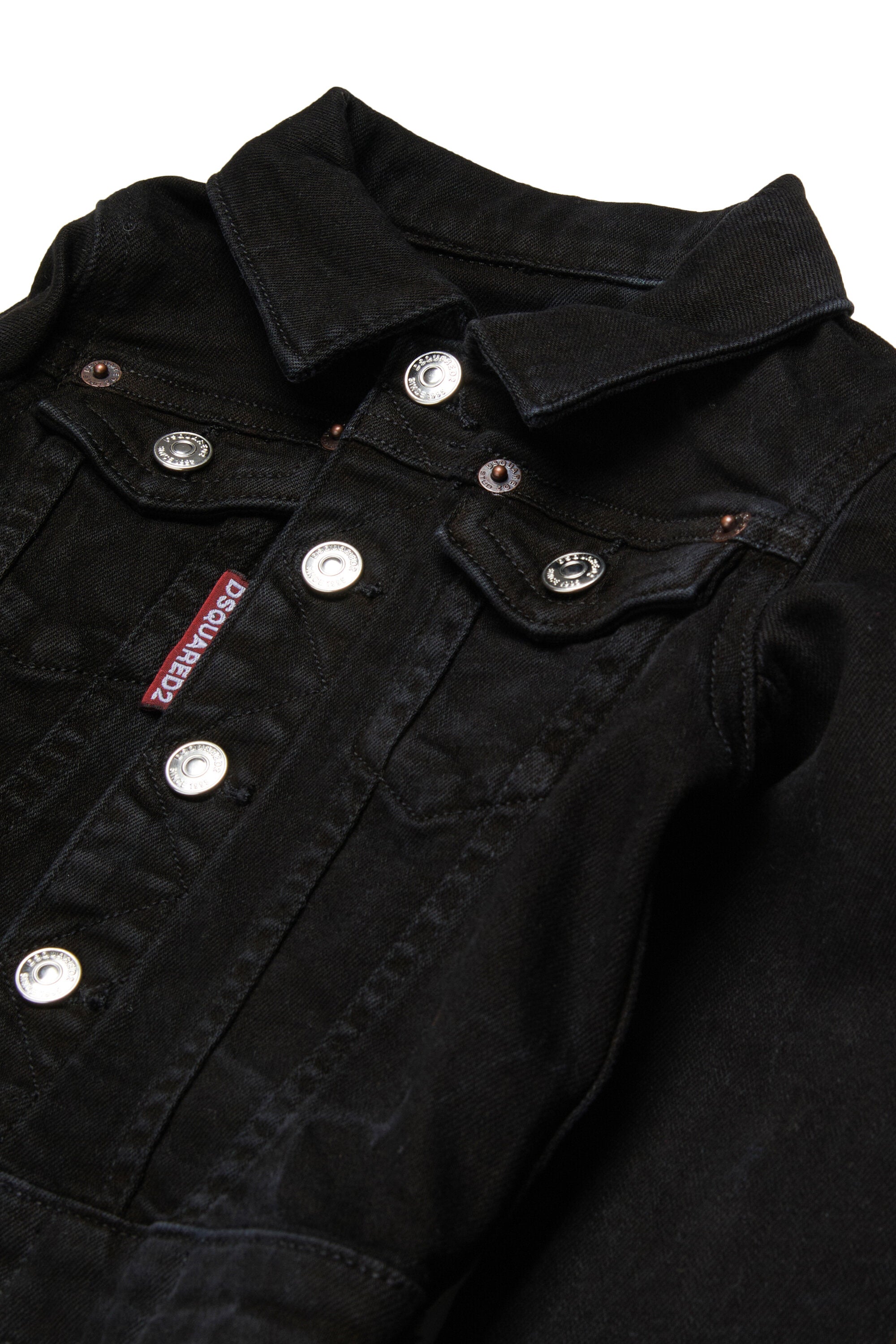 Denimjacke mit aufgedrucktem Logo