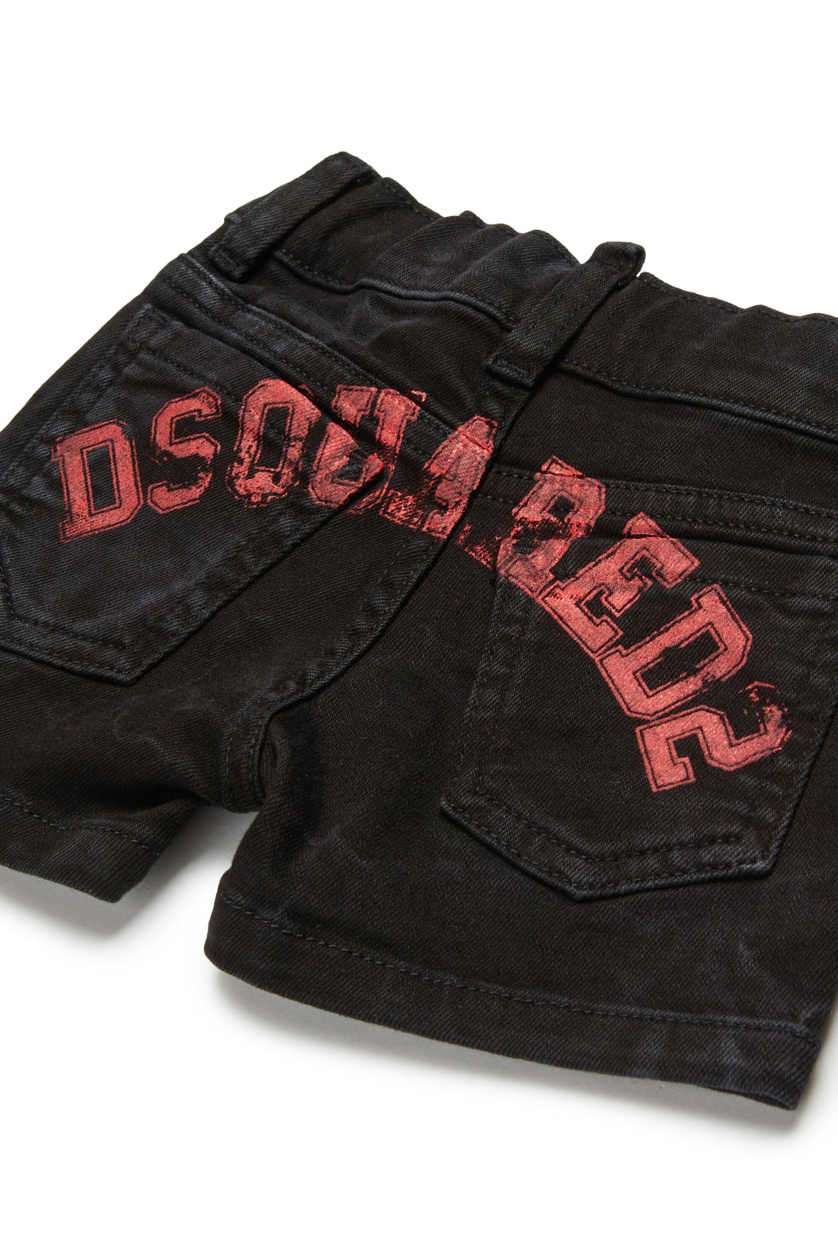 Denim-Shorts mit Logo