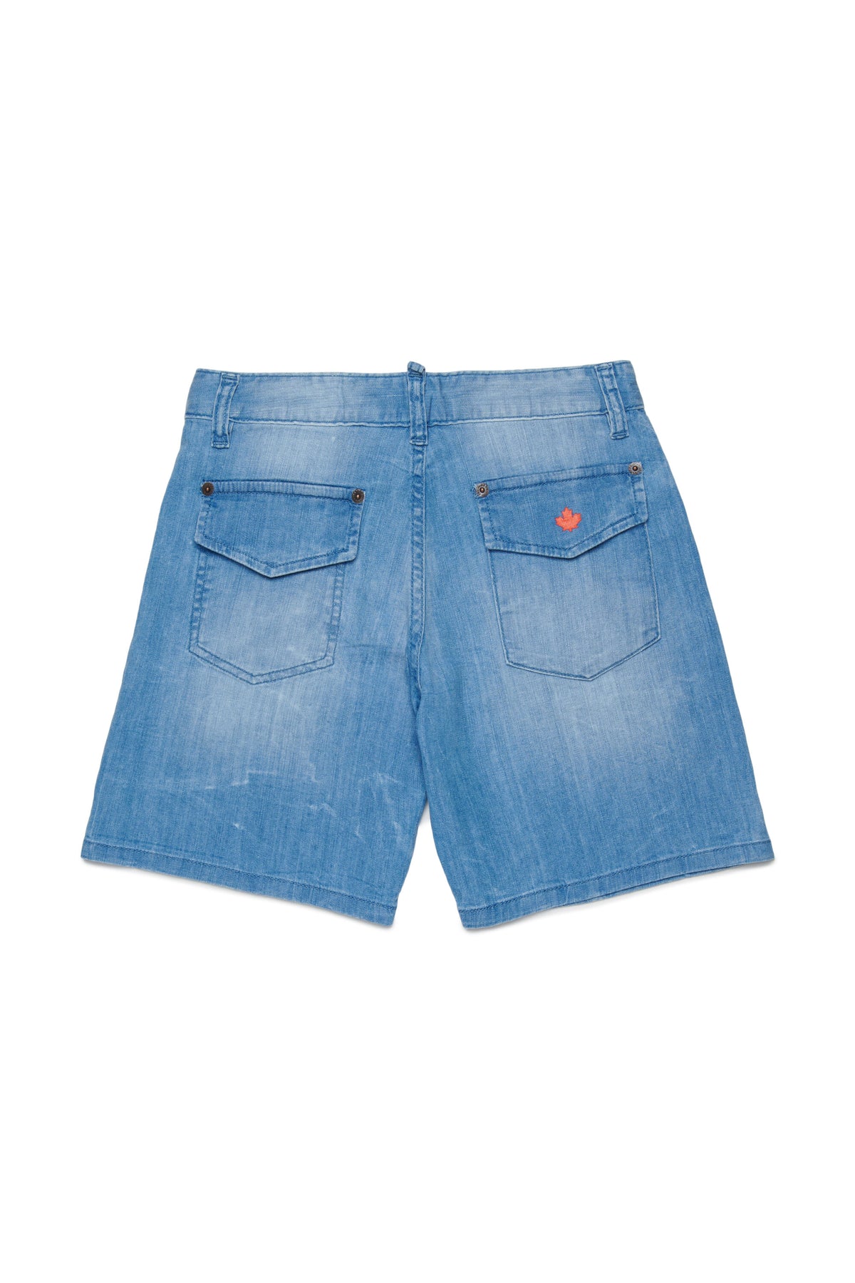 Shorts aus hellem Denim