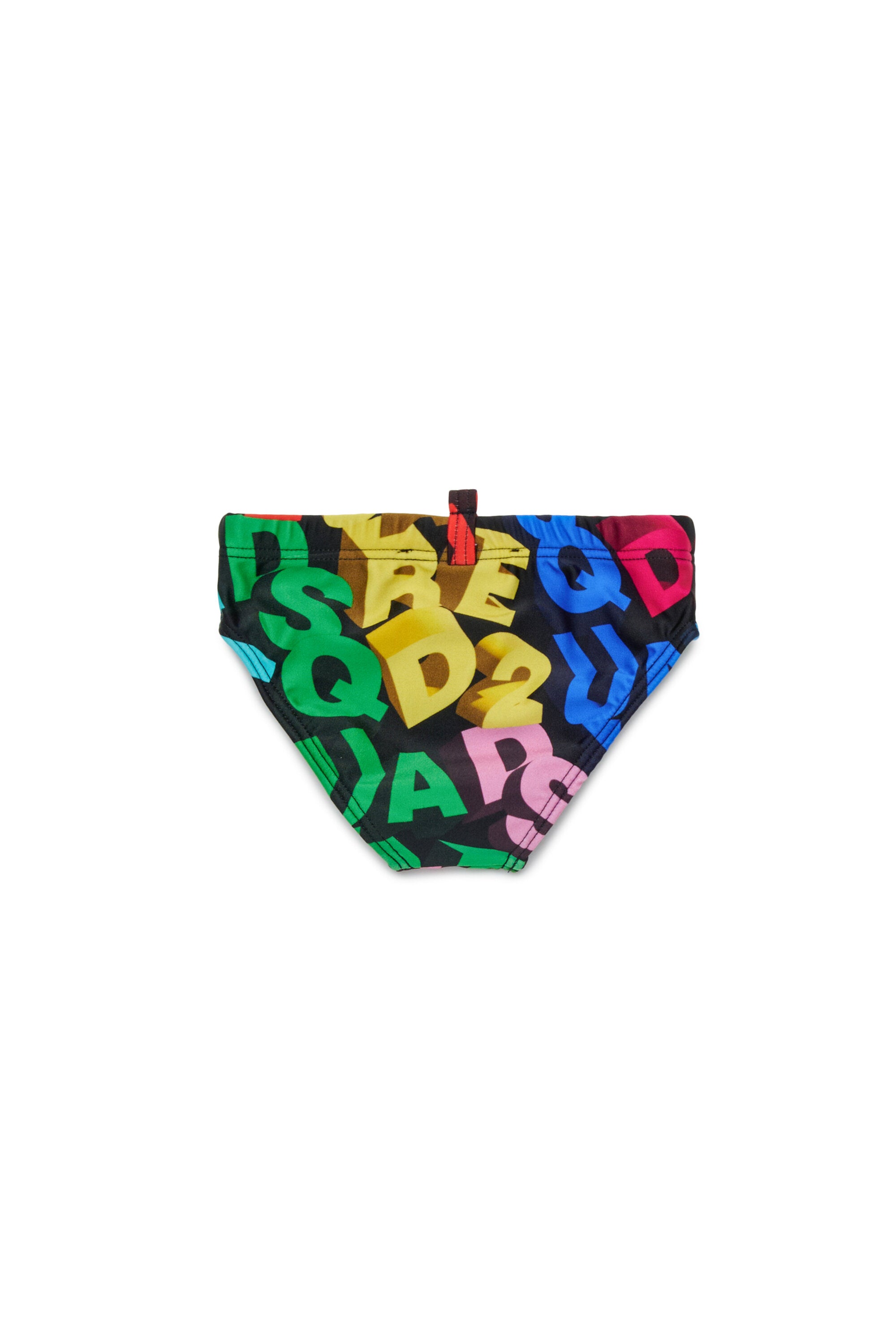Slip de bain avec logo 3D allover