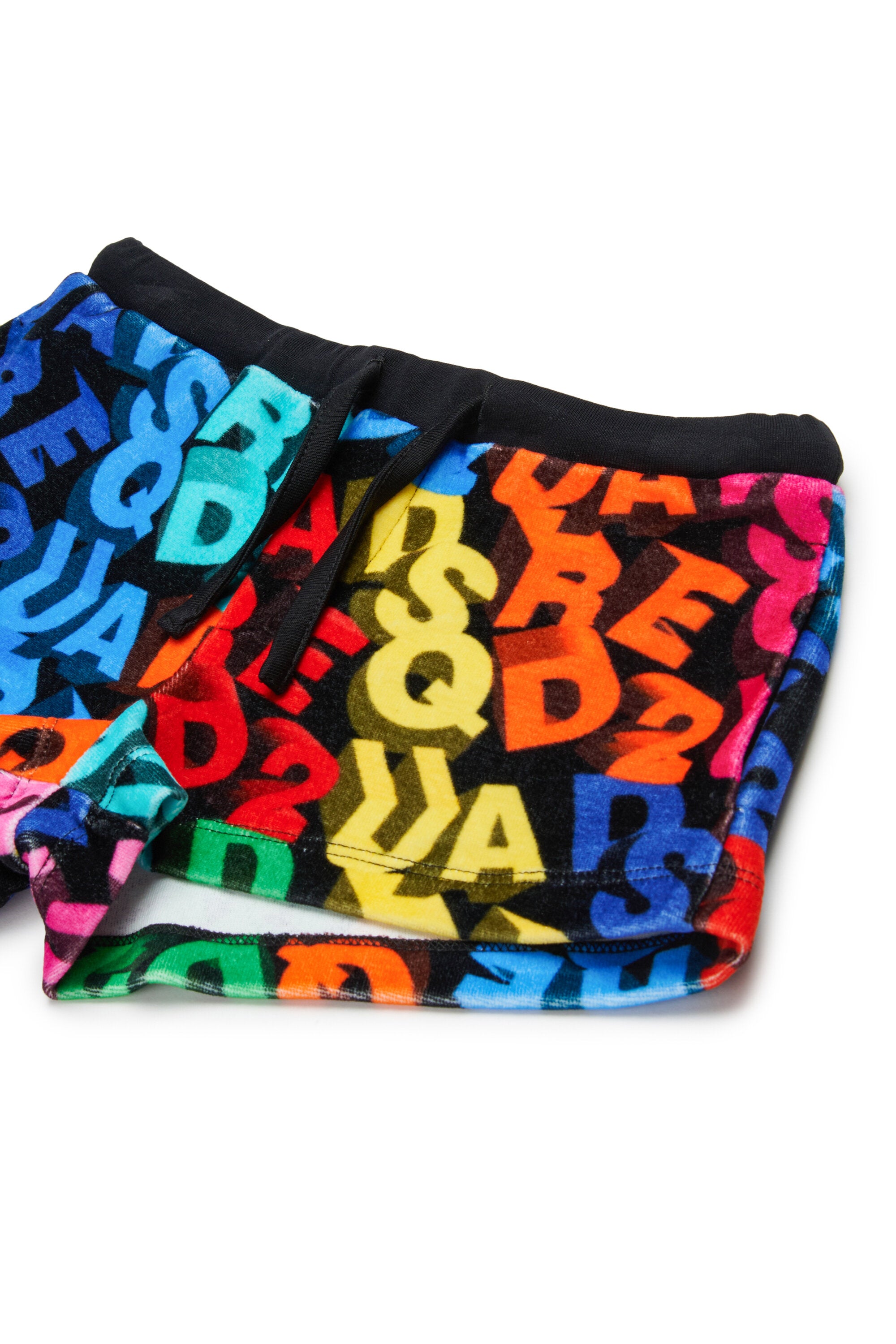 Shorts knit con logo allover