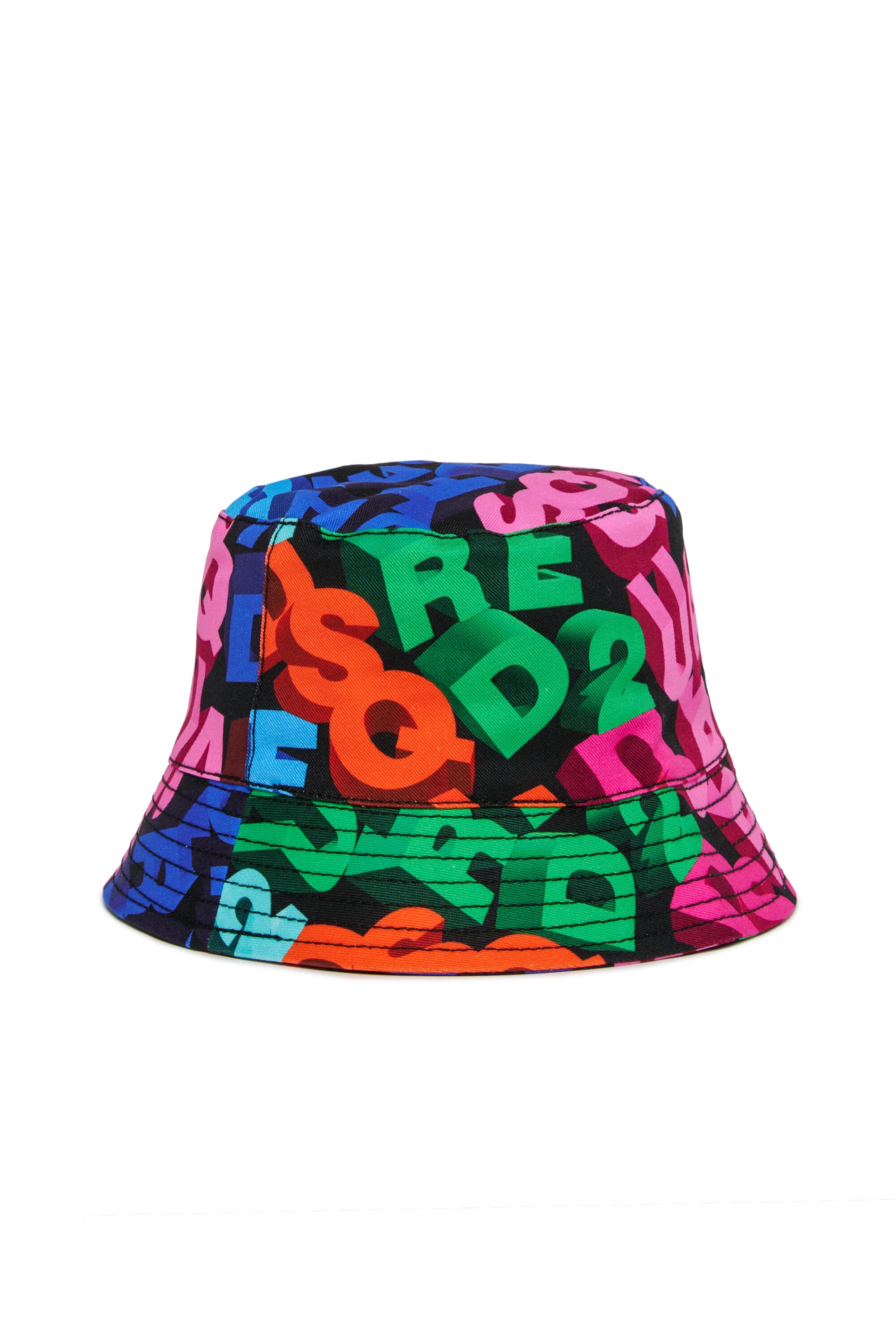 Berretto bucket con logo allover
