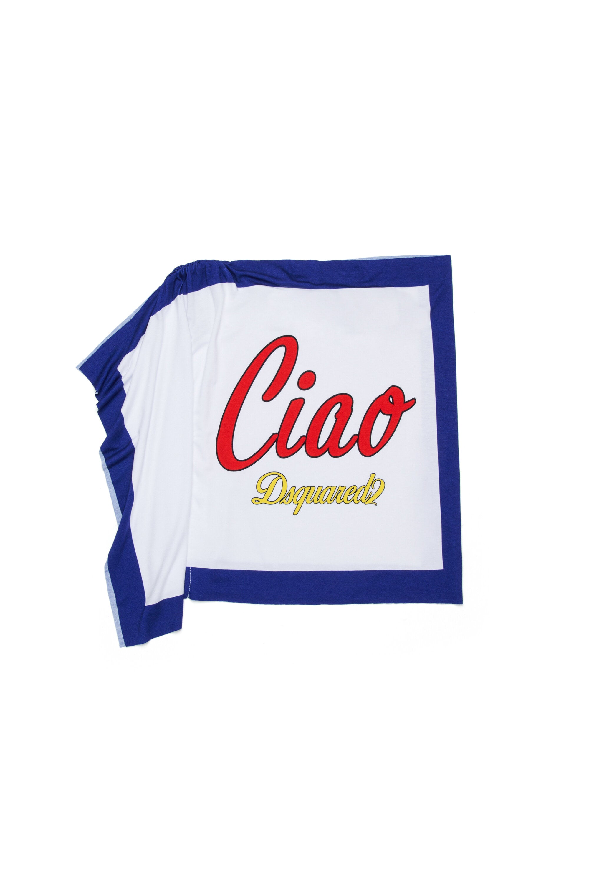 Camiseta de un solo hombro con logo