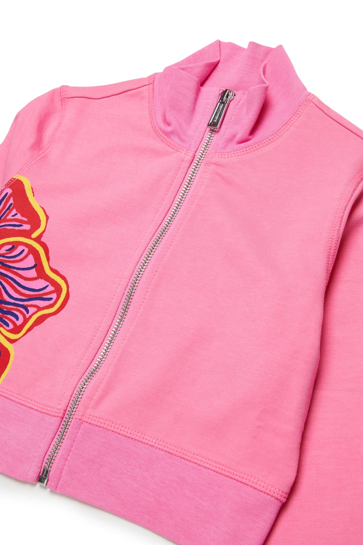 Sweatshirt mit durchgehendem Reißverschluss und Logo