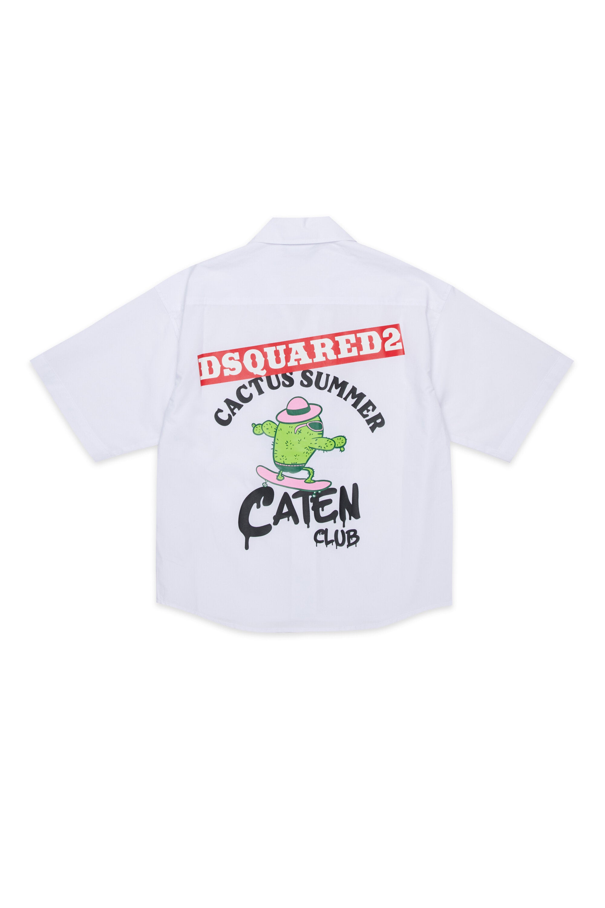 Short-sleeved shirt with logo