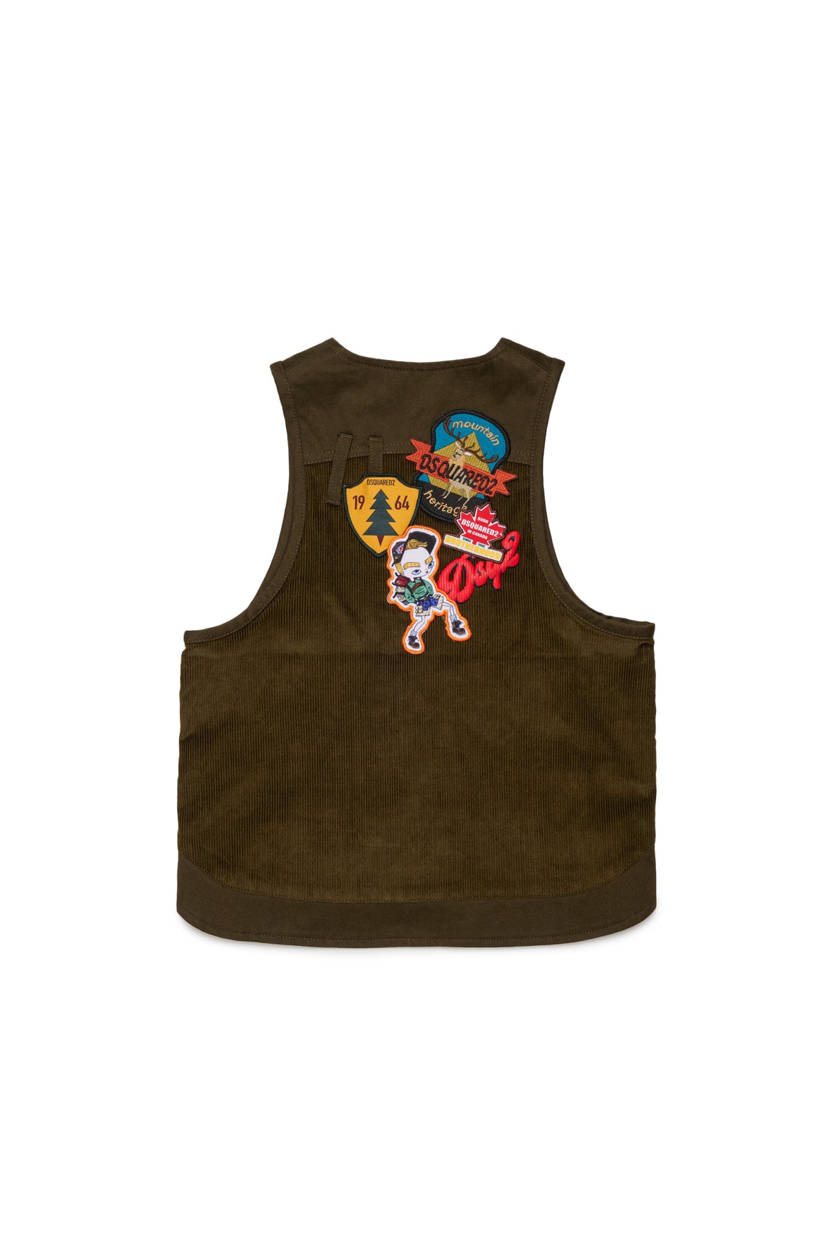 Gilet mit dekorativen Patches und Logo