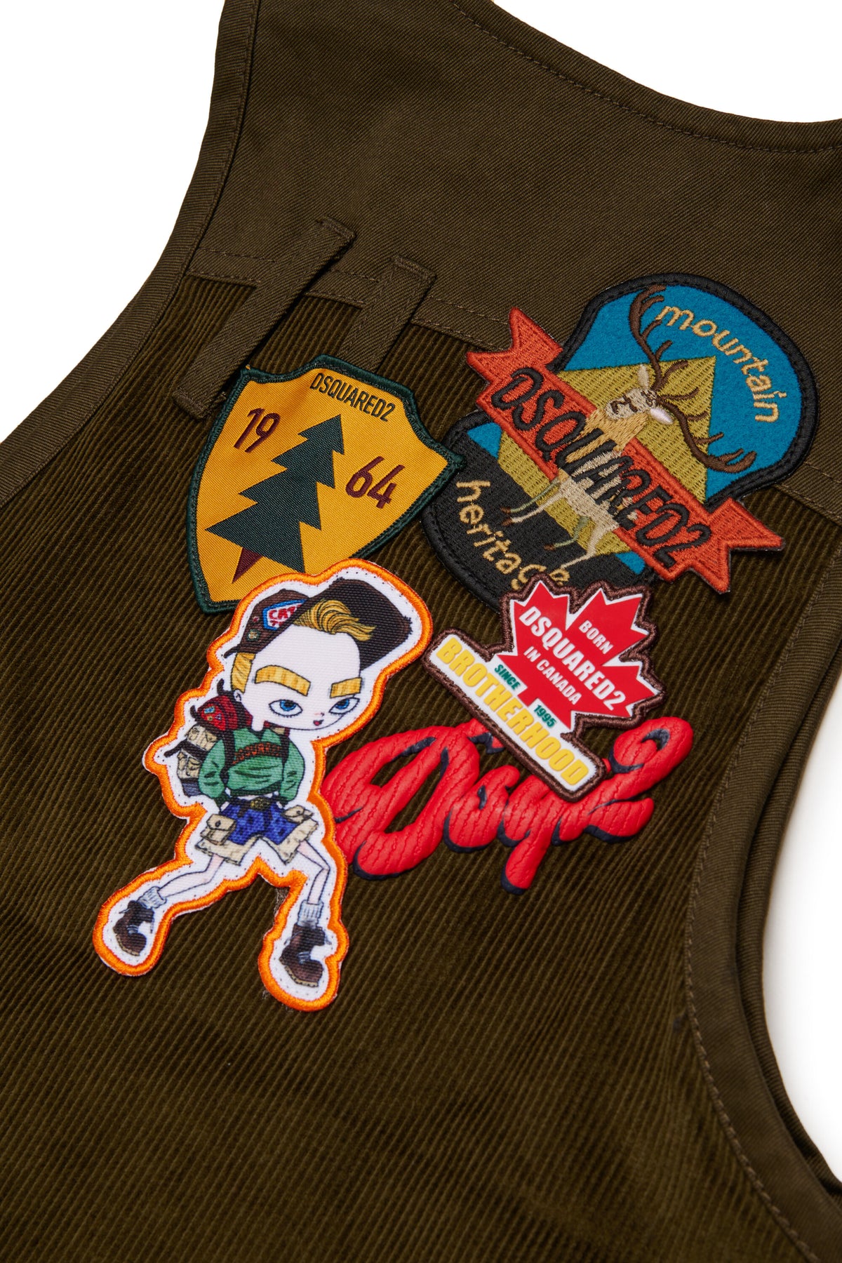 Gilet mit dekorativen Patches und Logo