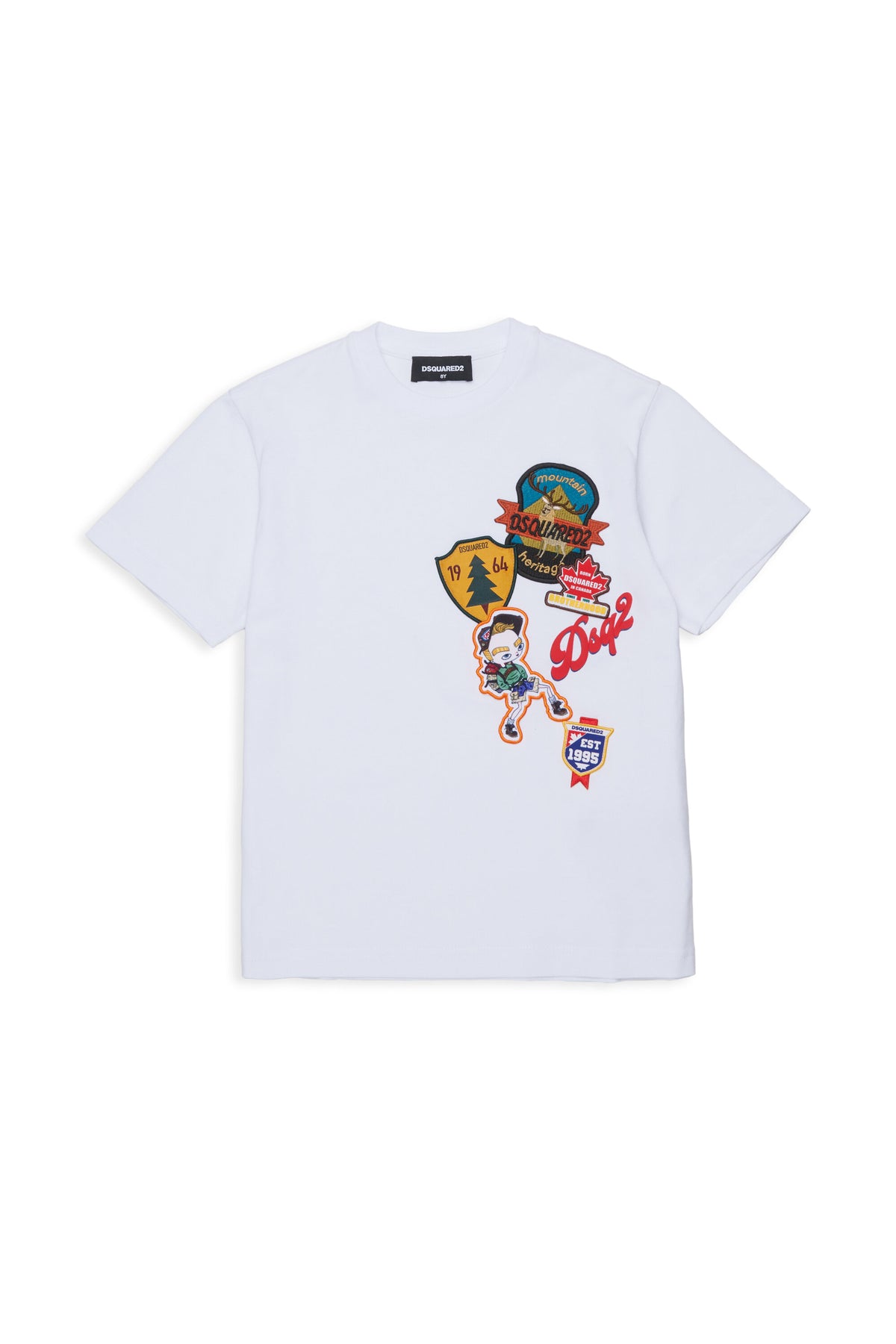 T-Shirt mit Logo und aufgesetztem Patch