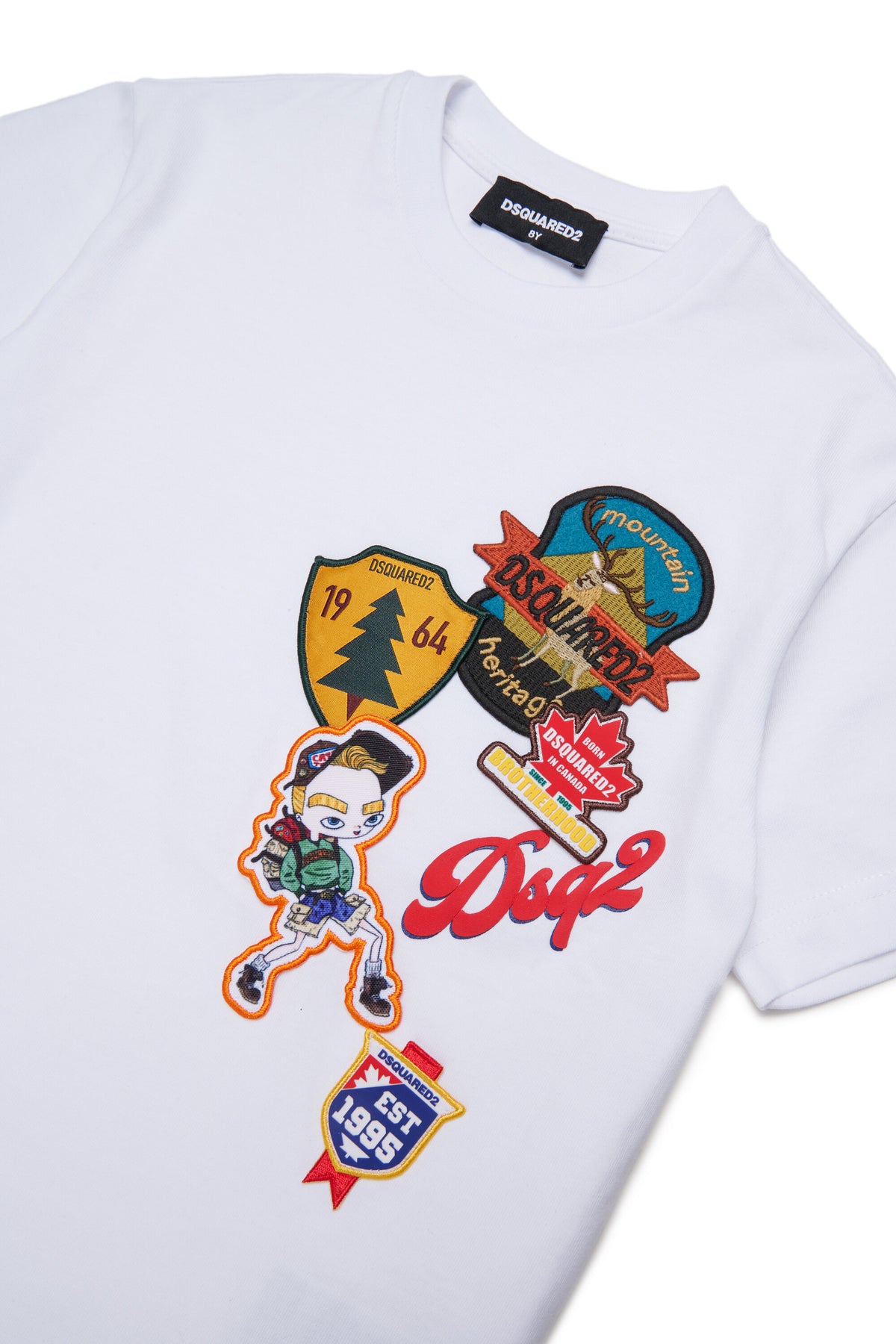 T-Shirt mit Logo und aufgesetztem Patch