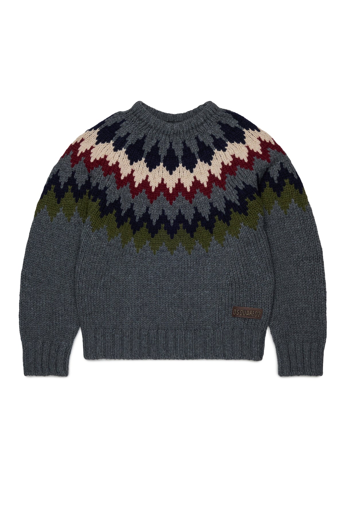 Crew-neck pullover with logo