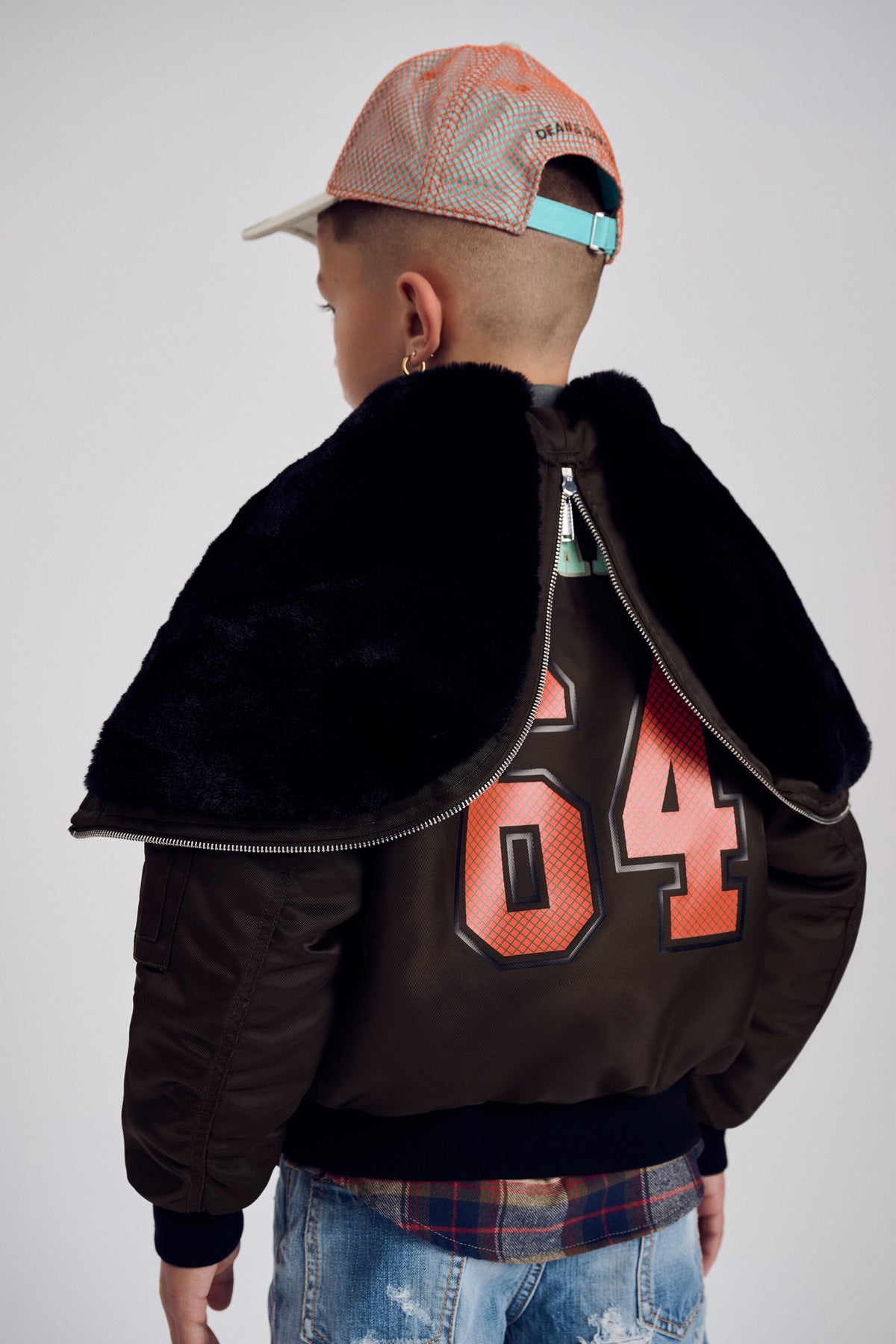 Bomberjacke mit bedrucktem Logo