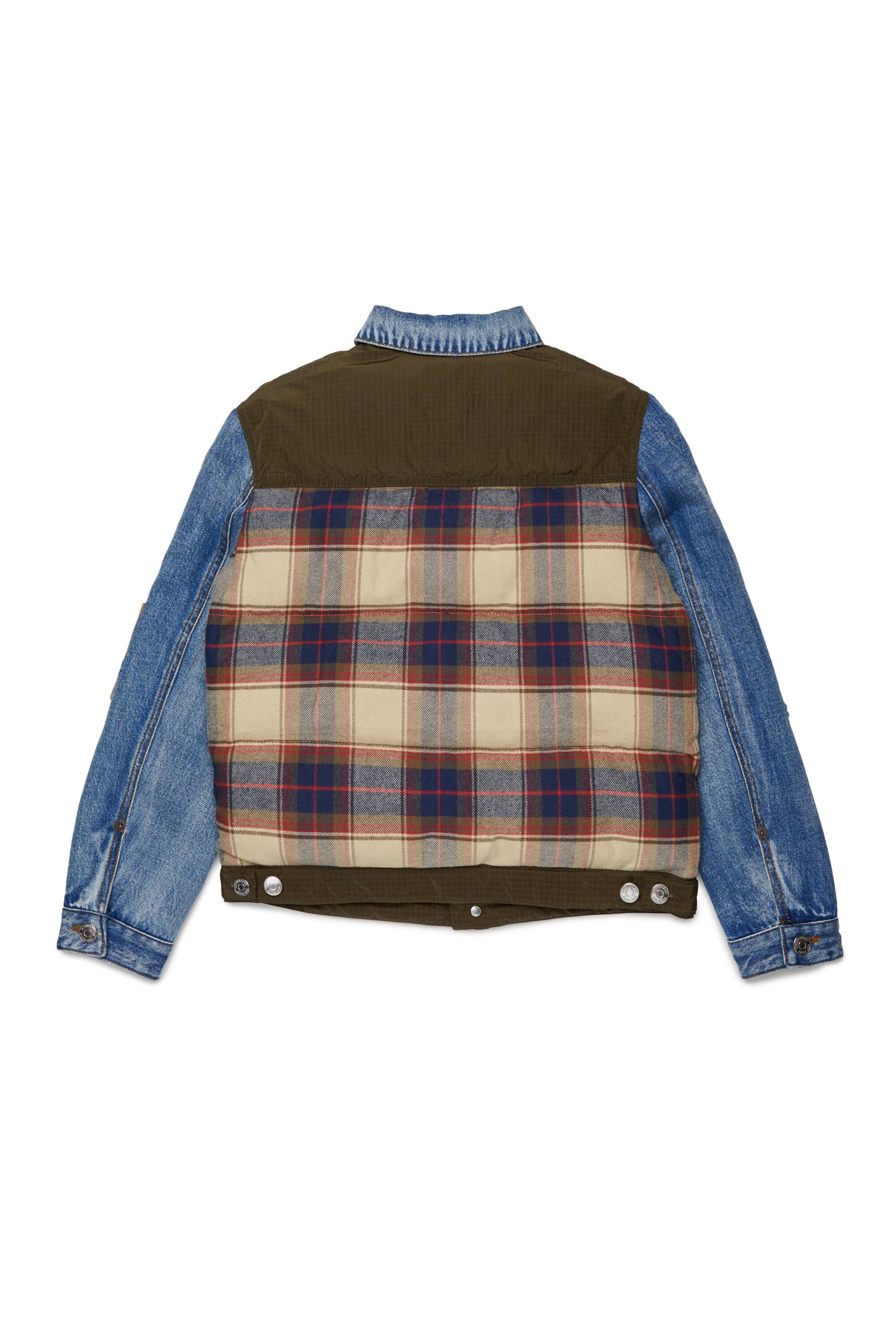 Veste workwear patchwork avec logo