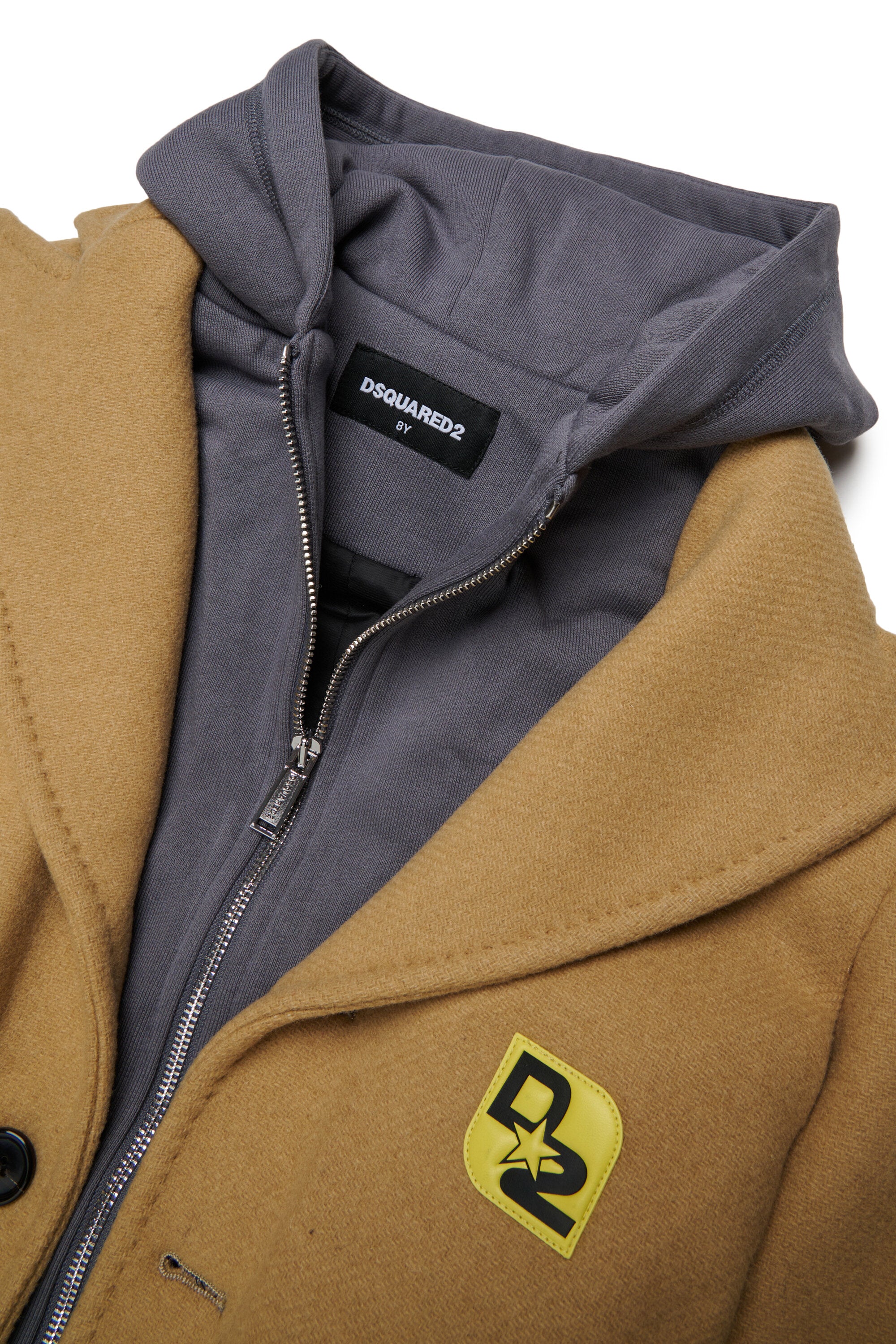 Cappotto con logo stampato