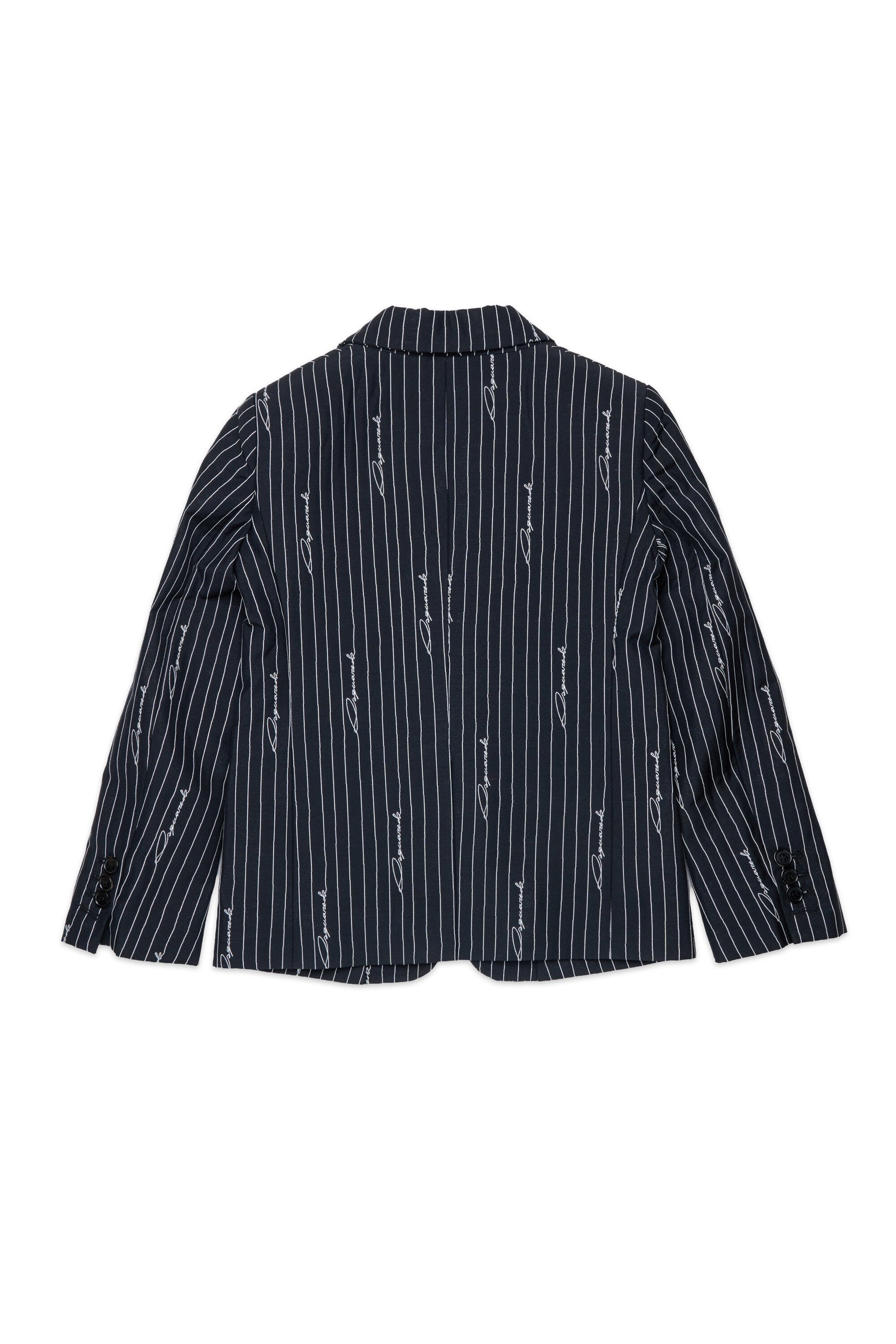 Blazer rayé avec logo allover
