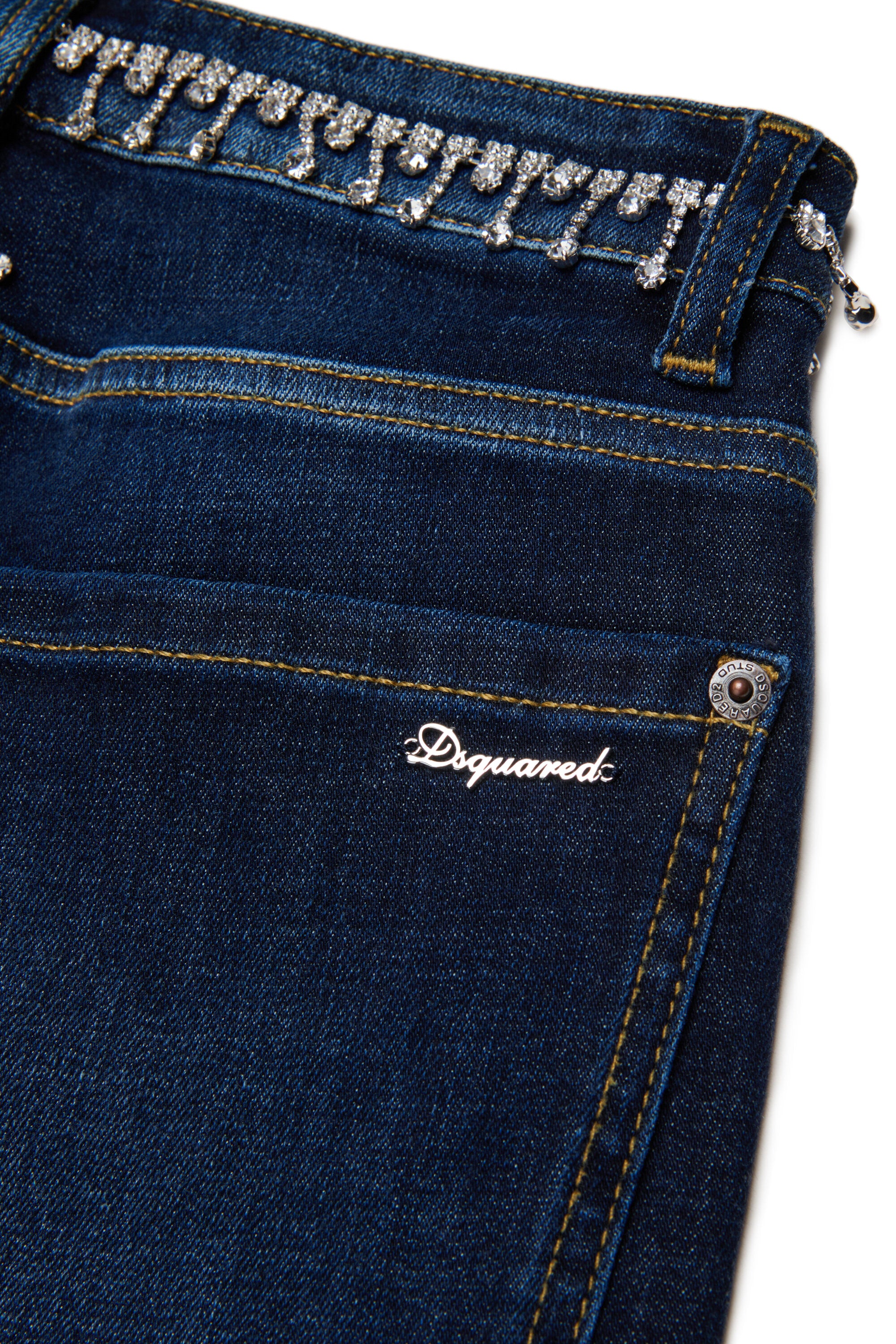 Jeans relaxed con applicazioni gioiello - Loose Twist