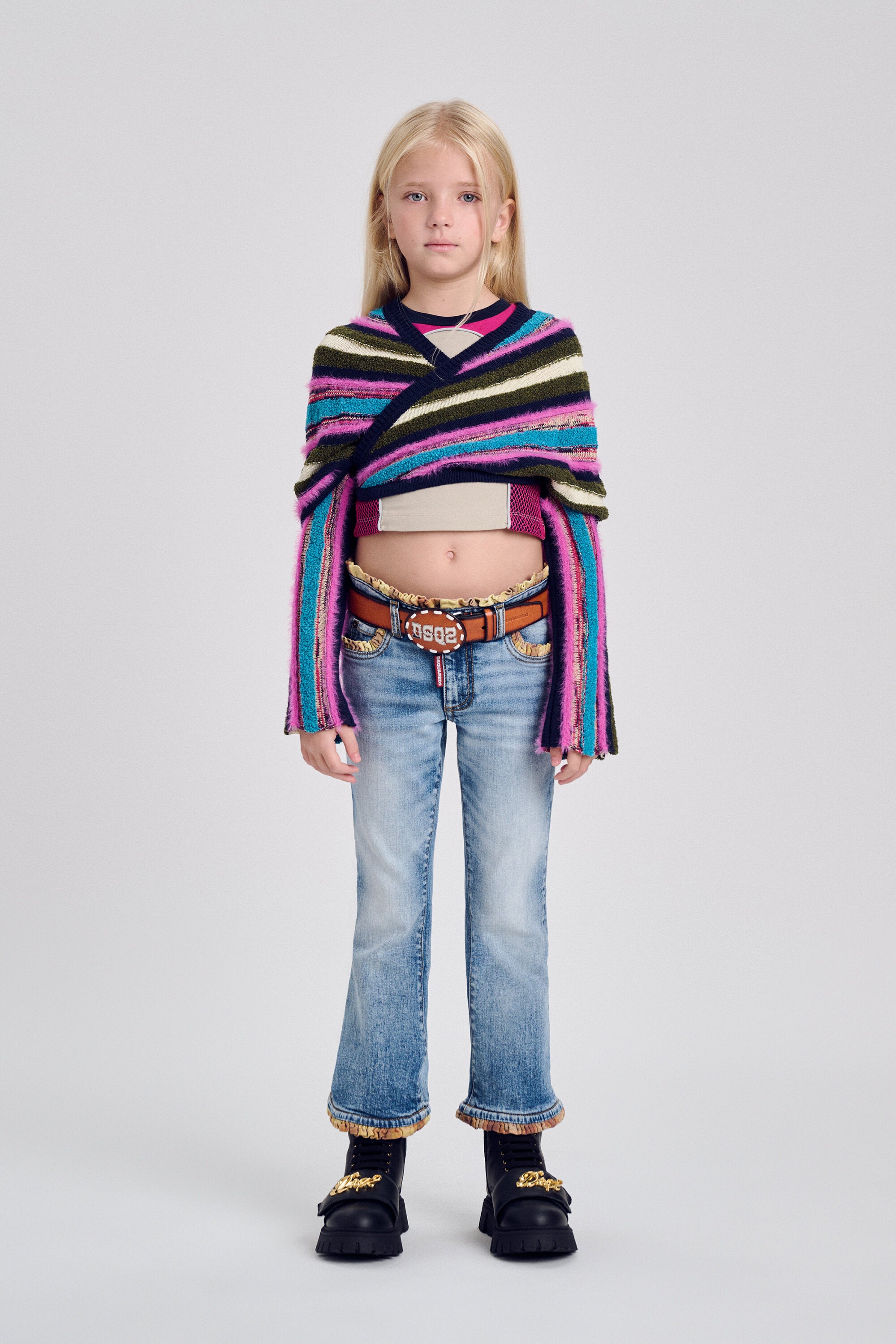 Bootcut-Jeans in hellblauer Waschung - Bell Bottom