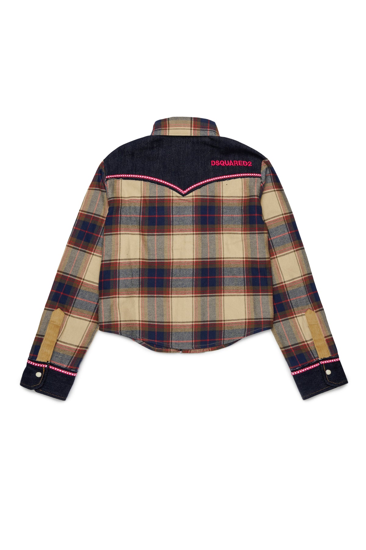 Chemise à carreaux avec logo