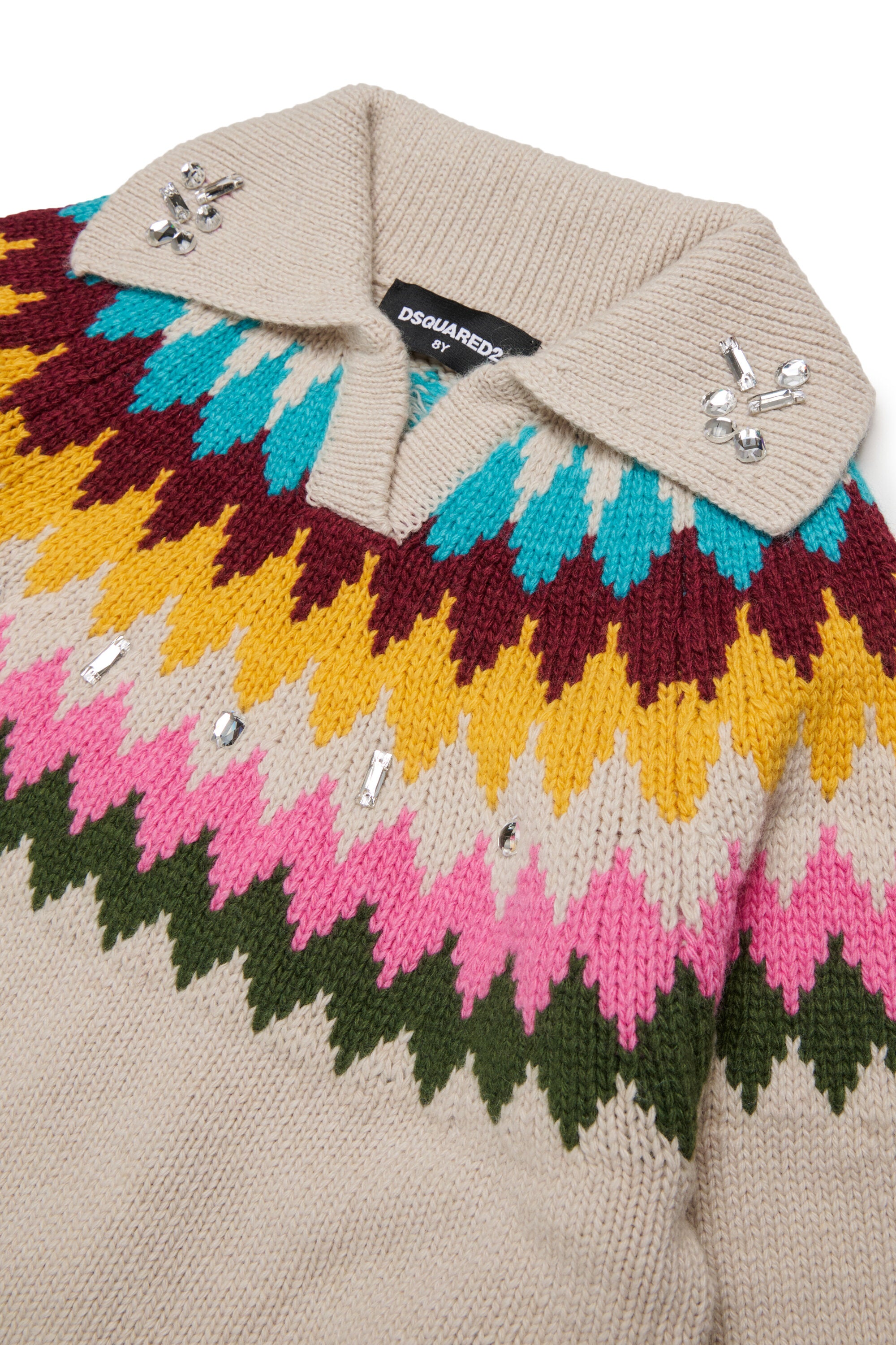 Pull jacquard avec logo