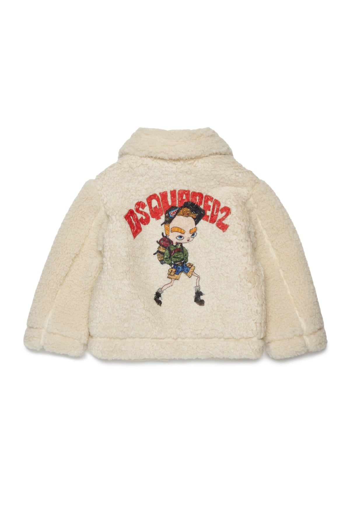 Veste teddy avec logo imprimé