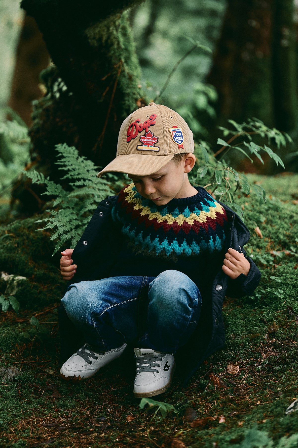 Crew-neck pullover with logo